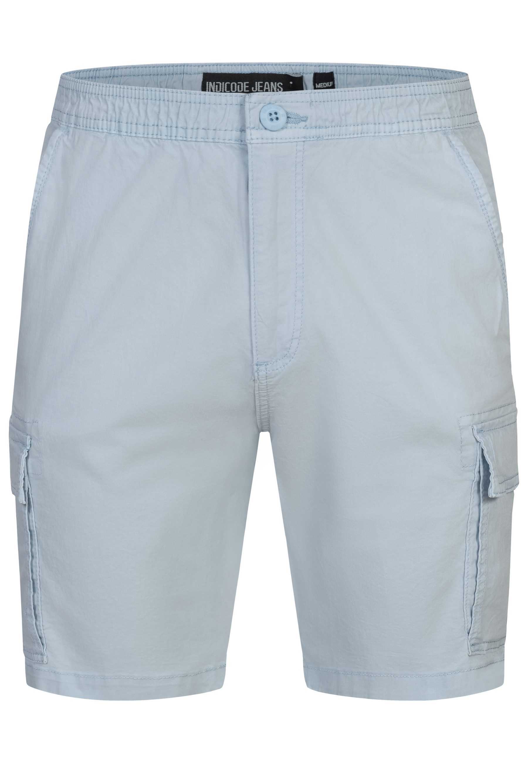 Indicode Cargoshorts Kinnaird aus elastischer Baumwoll-Qualität günstig online kaufen