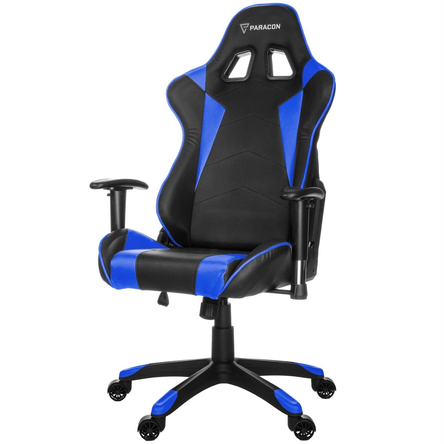 ebuy24 Gaming-Stuhl Paracon Knight inkl. Blau Gaming und Stuhl Nackenkissen