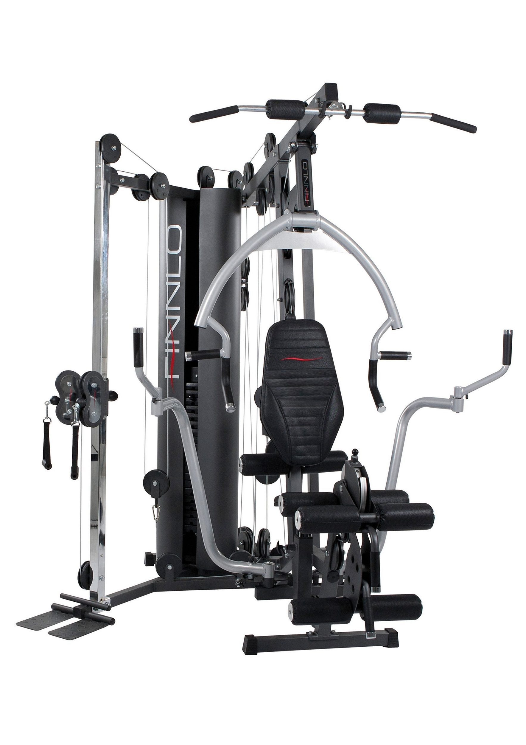 Finnlo by Hammer Kraftstation Autark 6000, 20 Gewichtsblöcke (Butterflystange, Latzug, Ruderfunktion und mehr), multifunktionale Fitnessstation, max. Trainingsgewicht 110 kg