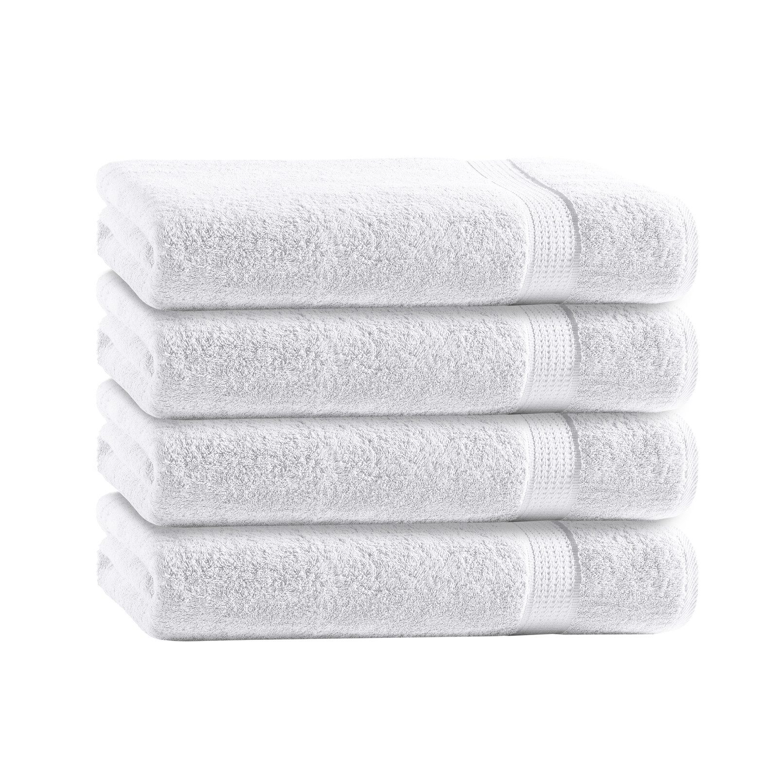 TRENDBUY24 Handtuch Set Handtücher Duschtücher Gästetücher Baumwolle Frottee Premium 4er Set, 100% Baumwolle (4-St), Duschtuch