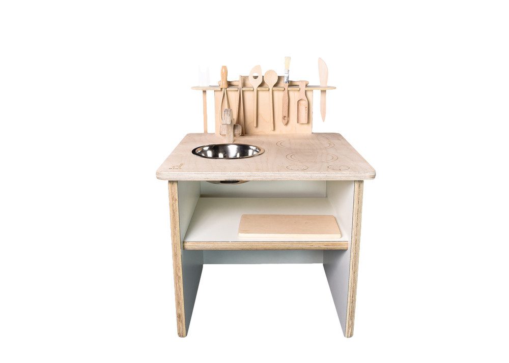 Eli Spielküche ELI Kinderküchen Kinderkücheaufsatz mit Spülbecken, Einfache Eigenmontage ohne besondere handwerkliche Fähigkeiten