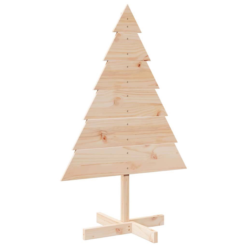 vidaXL Künstlicher Weihnachtsbaum Weihnachtsbaum zum Schmücken 110 cm Massivholz