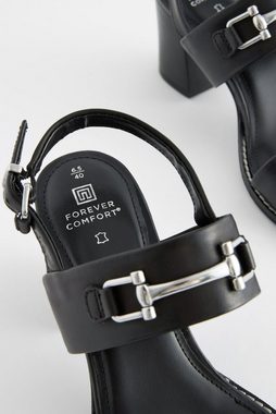Next Forever Comfort® Block-Ledersandalen mit Trense Sandalette (1-tlg)