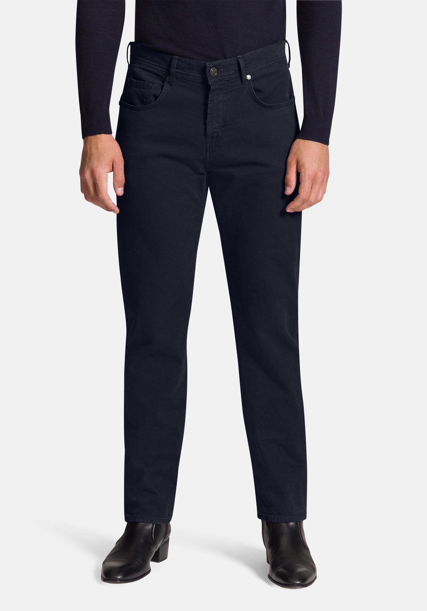 BALDESSARINI 5-Pocket-Hose Jack softer Baumwoll-Stretch Night Sky