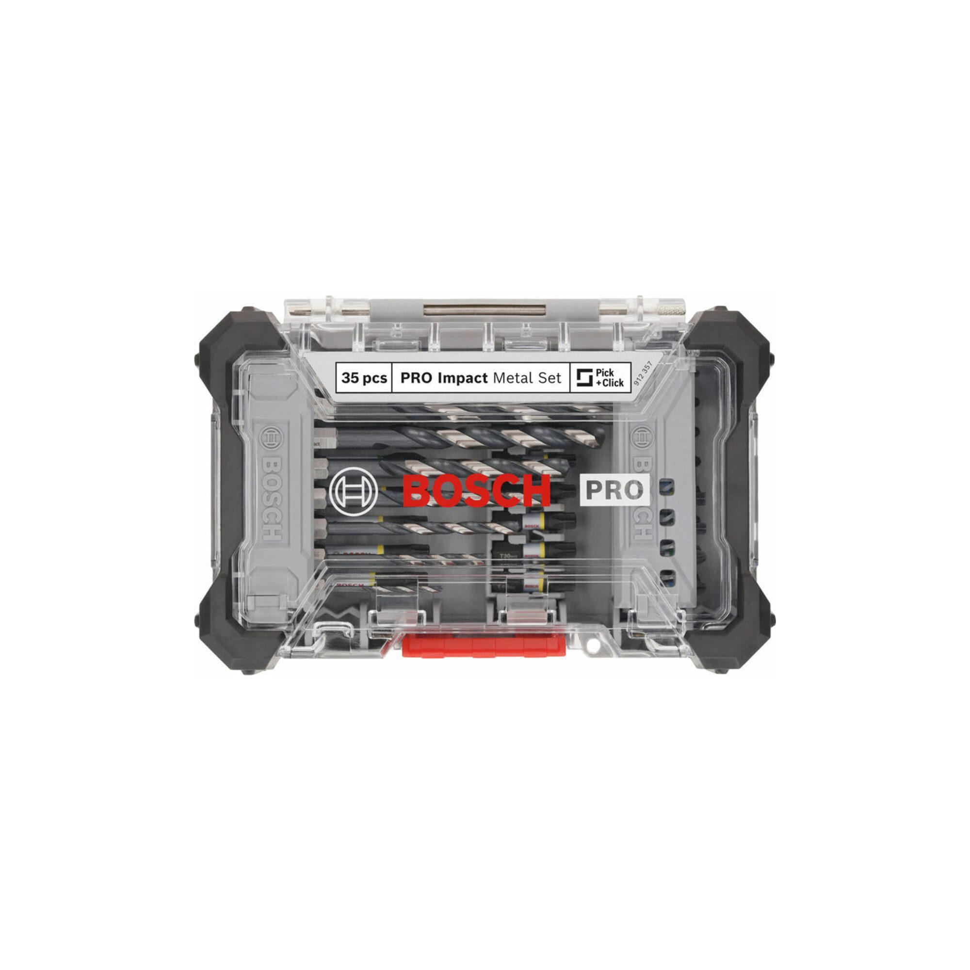 Bosch Professional Bit- und Steckschlüsselset Bosch PRO Impact Metal Set, Display, 6 x 35-tlg