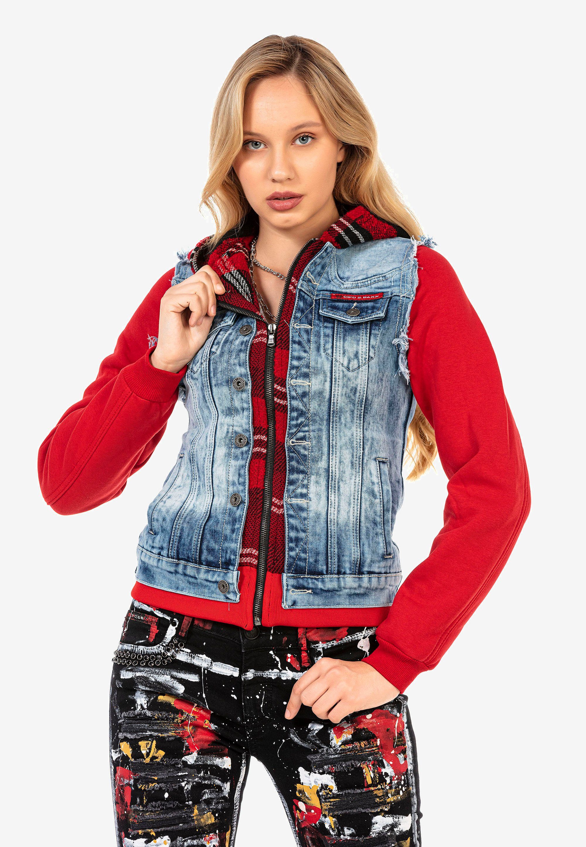 Outdoorjacke Cipo Baxx coolen 2in1-Look & im