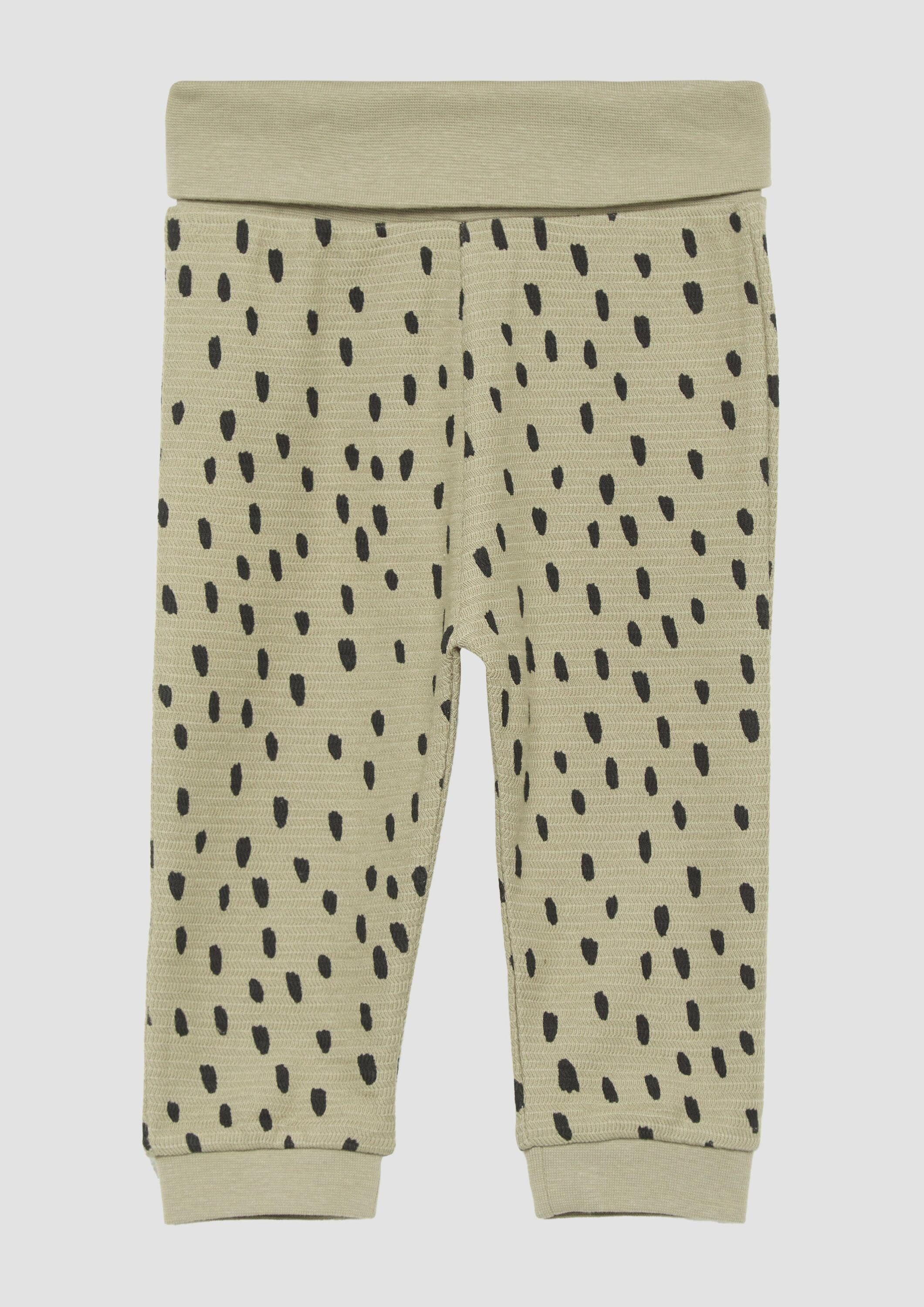 s.Oliver Leggings Leggins Jogginghose mit Struktur und All-over-Print