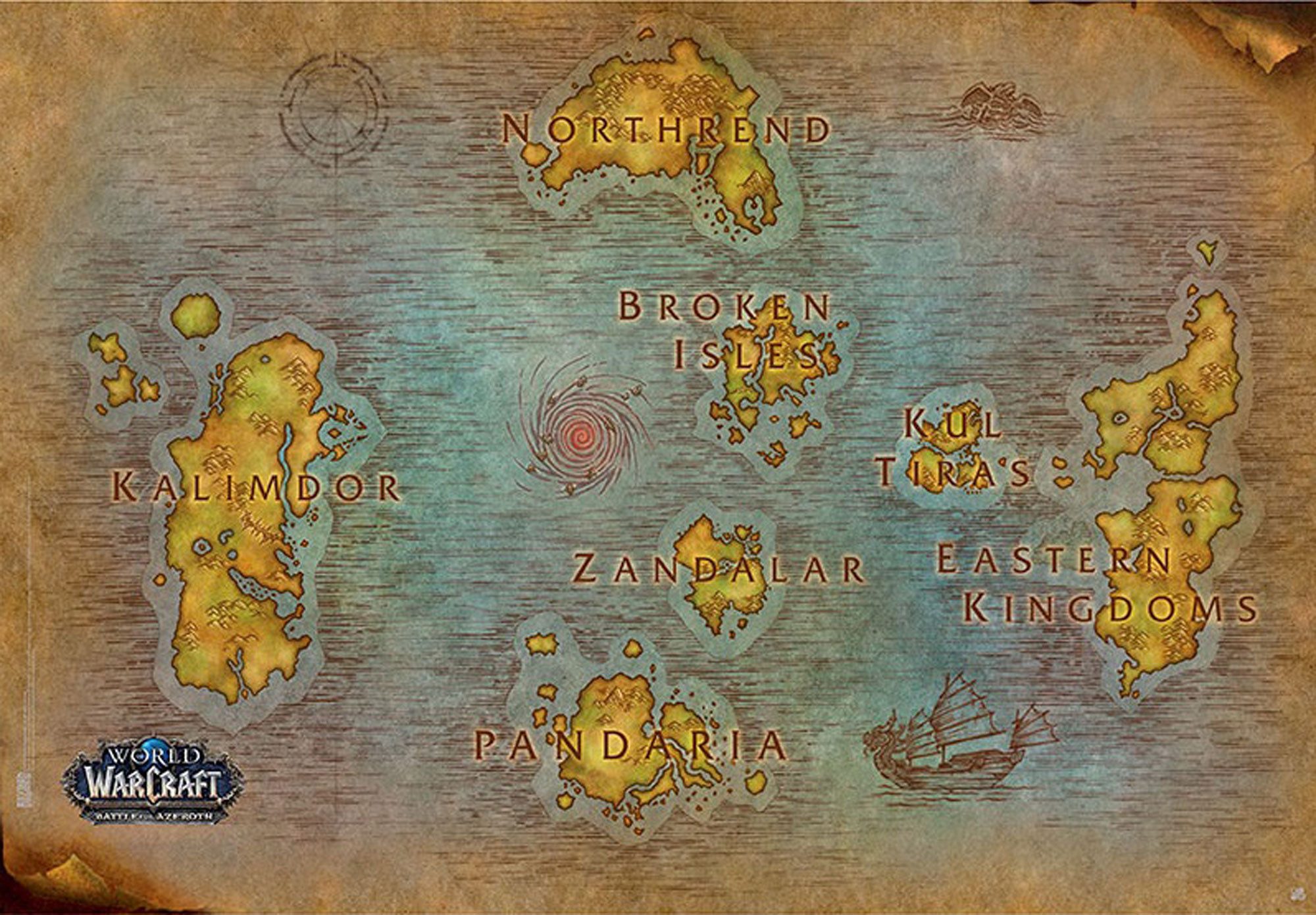 Poster World of Warcraft - Poster - Map