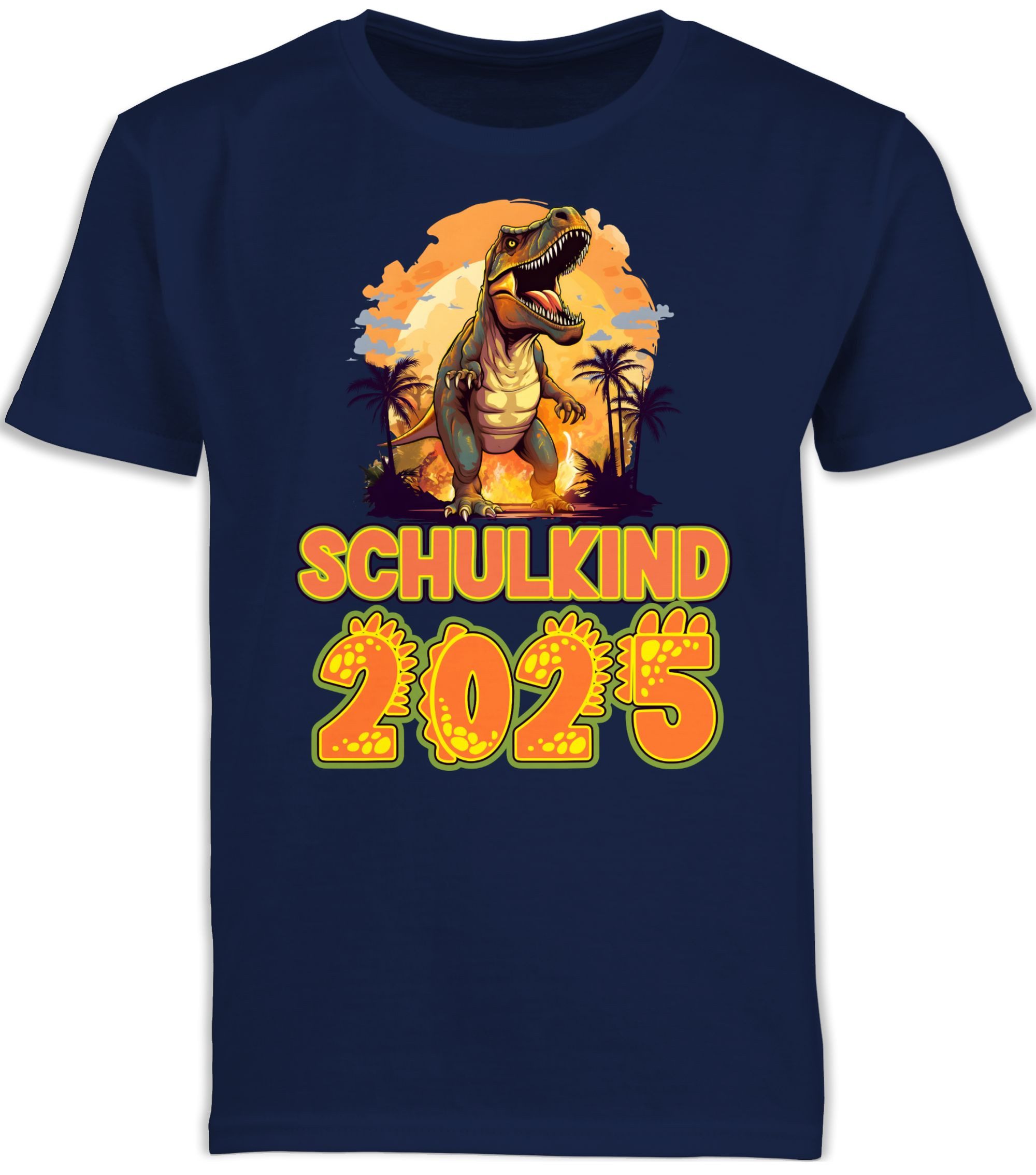 T-Shirt Schulkind 2025 Dinosaurier Dino Saurier