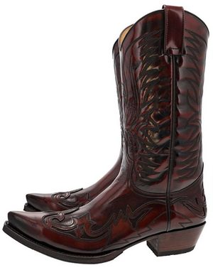 Sendra Boots 3241 CUERVO Rot Cowboystiefel Rahmengenähte Lederstiefel
