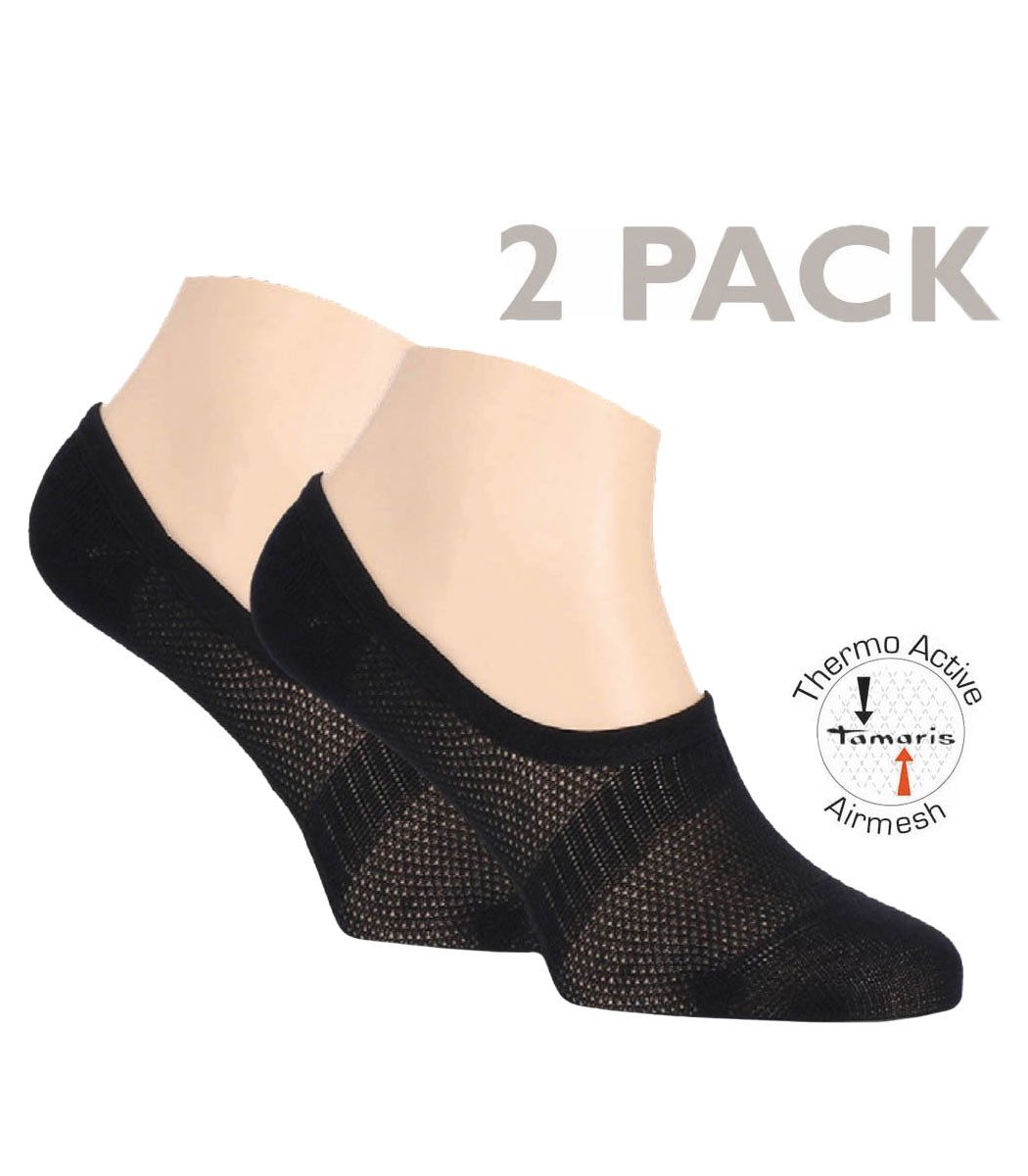 Tamaris Füßlinge mit Fußbandage und Active Airmesh Sohle (Set, 2-Paar, 2 Paare) Thermo-Active Airmesh Sohle
