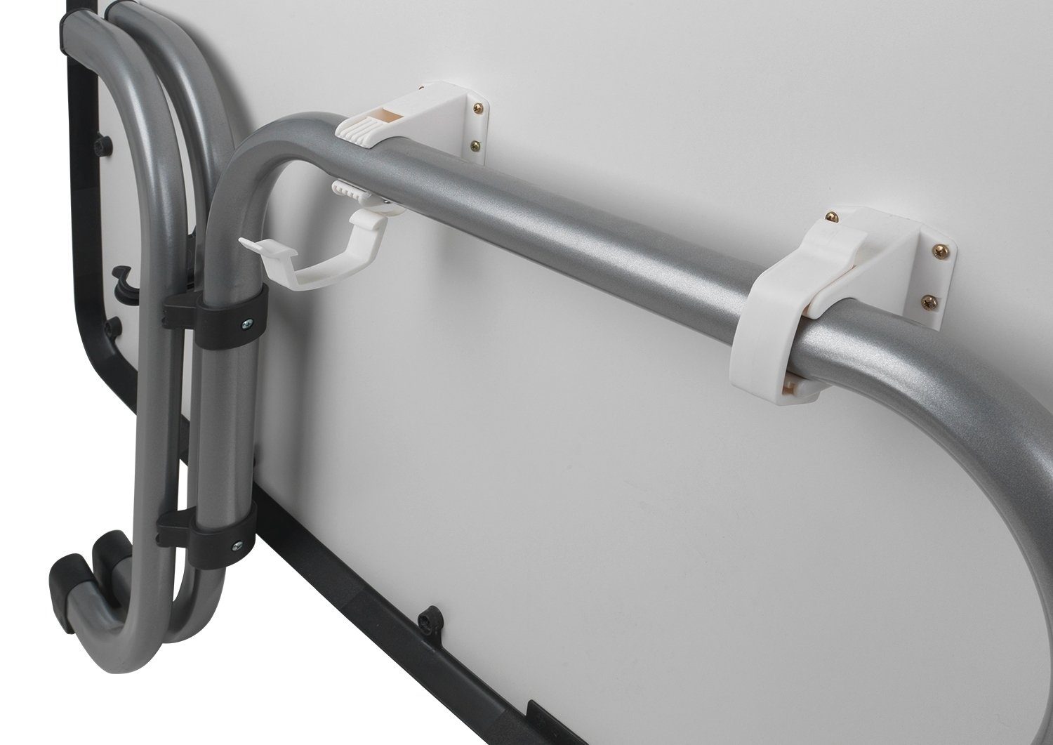 Sieger Gartenmöbel Gartentisch MECALIT, Graphitfarben, Schieferoptik, Metall, B 150 cm x T 90 cm, klappbar