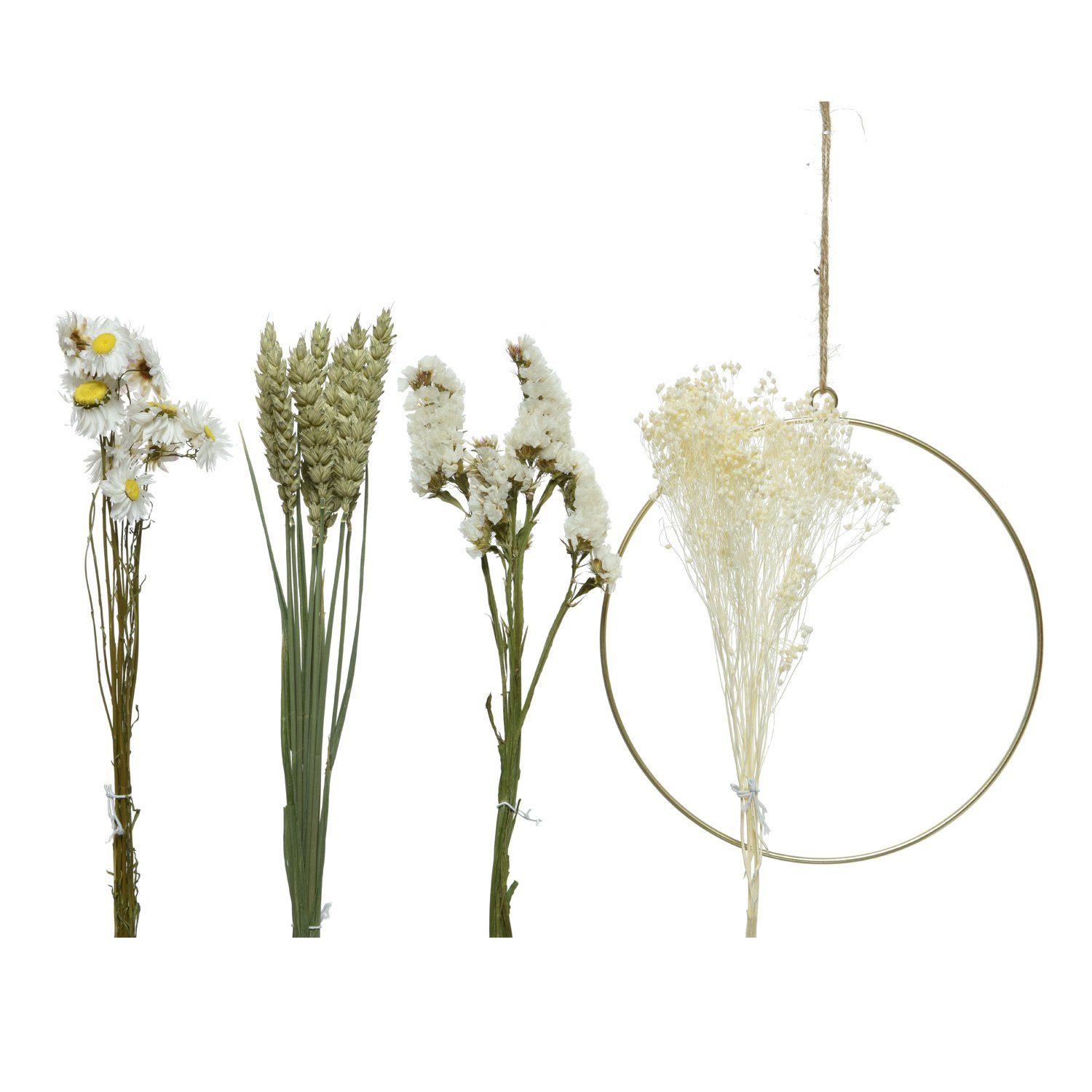 MARELIDA Bastelkranz »Bastelset DIY Dekoring Trockenblumen Gräser  Trockenblumenkranz Blumenring 20cm« online kaufen | OTTO