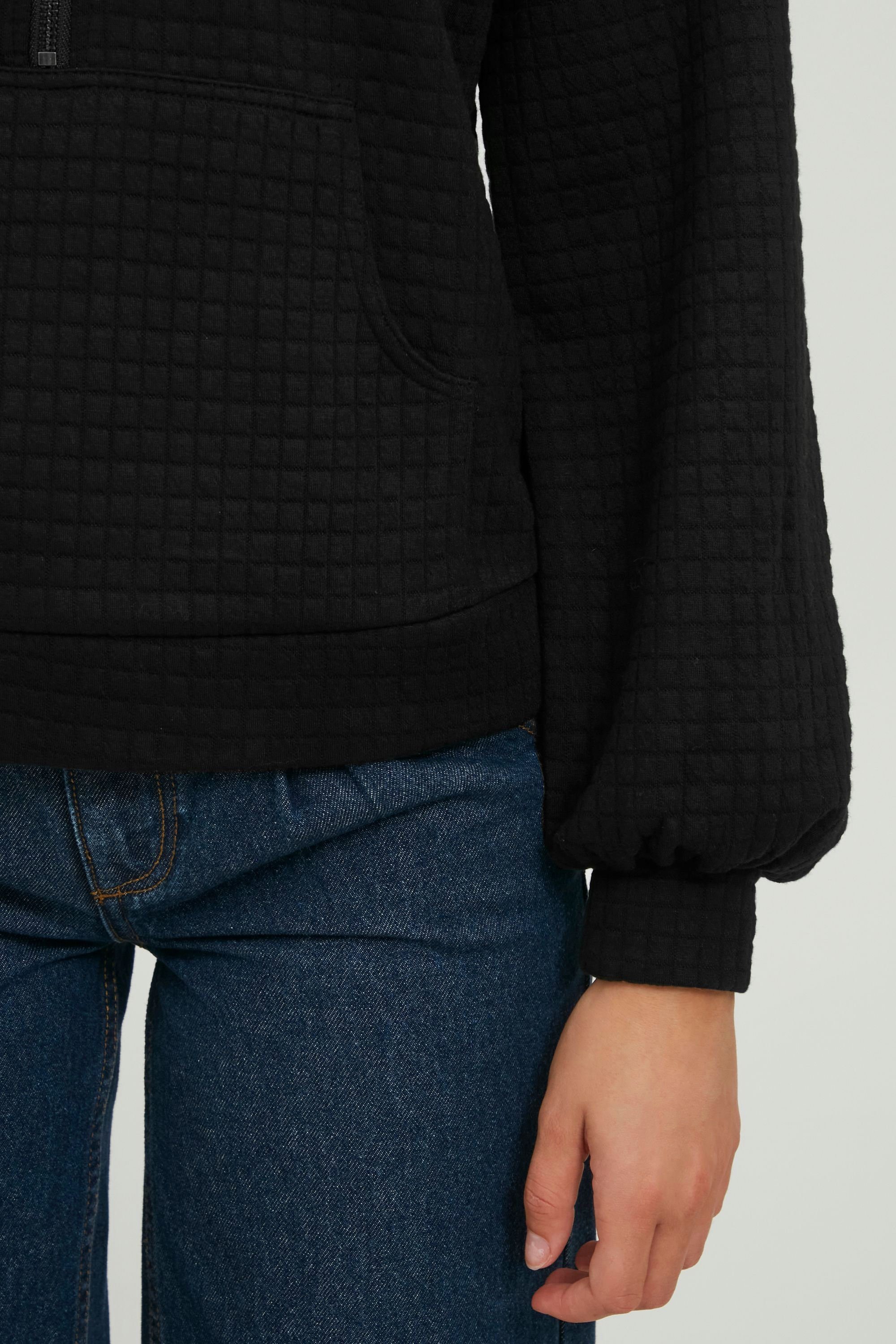 (200451) 20810527 Black Strukturmuster BYULISA Sweater Moderner - b.young mit Sweater