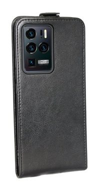 cofi1453 Handyhülle Flip Case ZTE AXON 11, Schutzhülle Handy Flip Cover Klapptasche Schwarz
