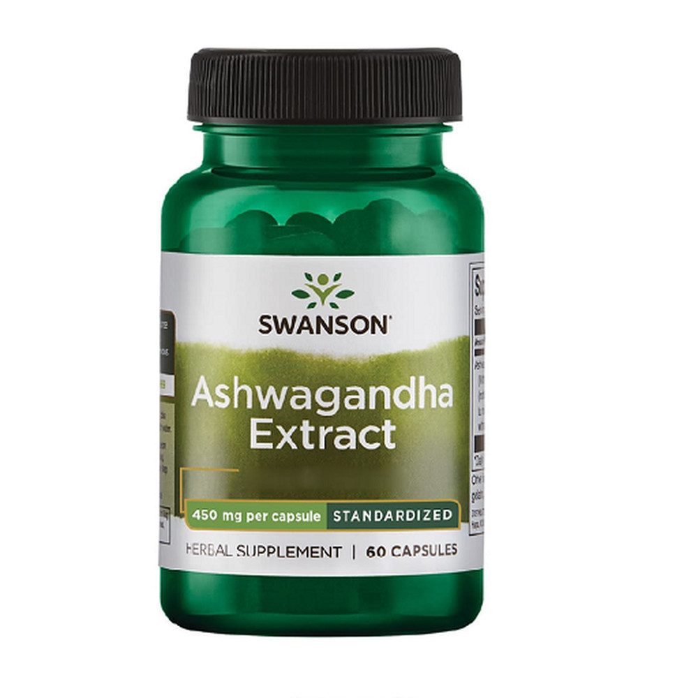 SWANSON Swanson Ashwagandha Extract 450mg 60 Kapseln, 60 St.