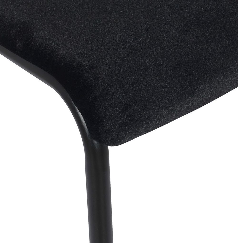 KADIMA DESIGN Esszimmerstuhl DIANA Stuhl 59 x Schwarz Textile x 49,5 (black) 83