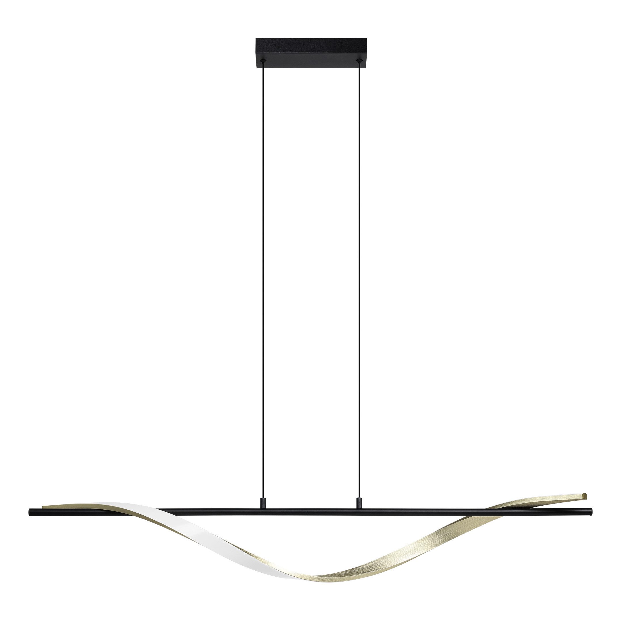 EGLO Hängeleuchte CONAPRATO Pendellampe - Alu, Stahl - LED - 20W - IP20, Dimmfunktion, mehrere Helligkeitsstufen, LED fest integriert, Neutralweiß, Kaltweiß, Warmweiß, Hängelampe, Deckenlampe, Wohnzimmer, Esszimmer, L115 x B11,5 x H120 cm