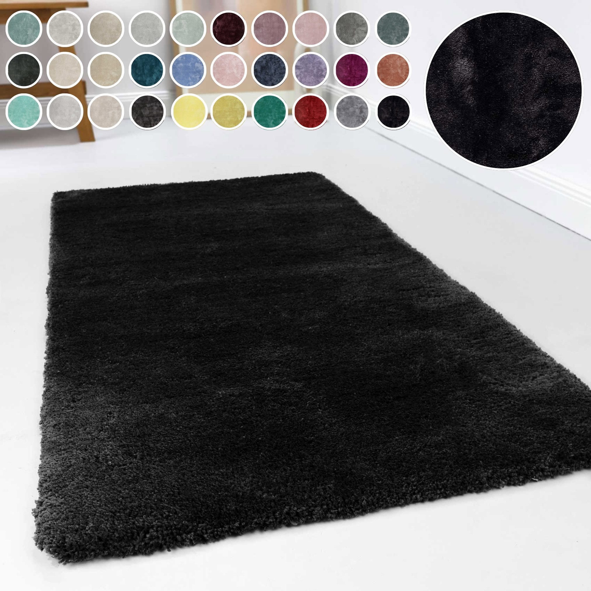Esprit Hochflor-Teppich Relaxx ESP-4150, rechteckig, Höhe: 25 mm, Wohnzimmer, sehr große Farbauswahl, weicher dichter Hochflor