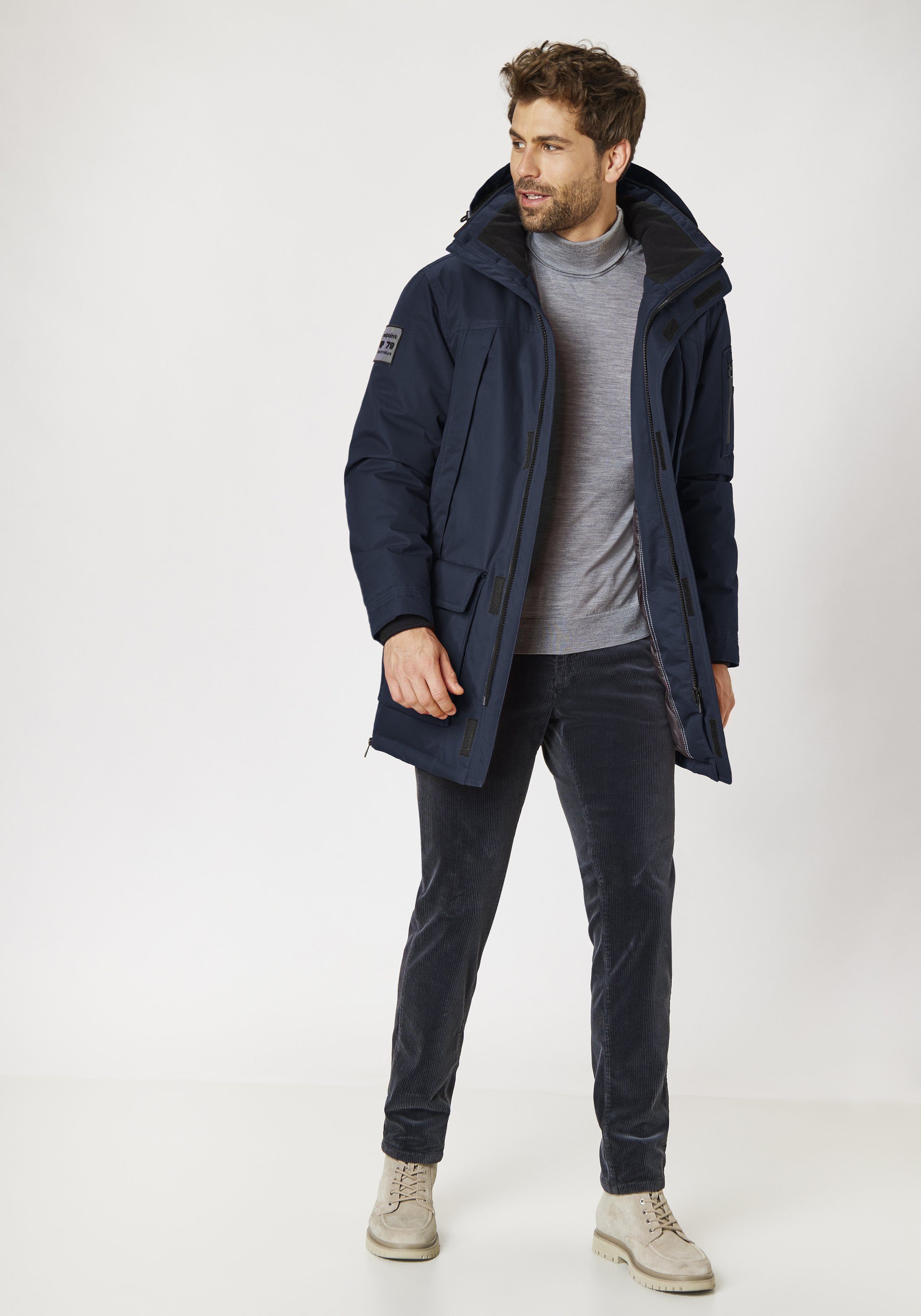 Redpoint Parka Ezra Warme Winterjacke, Parka mit abnehmbarer Kapuze