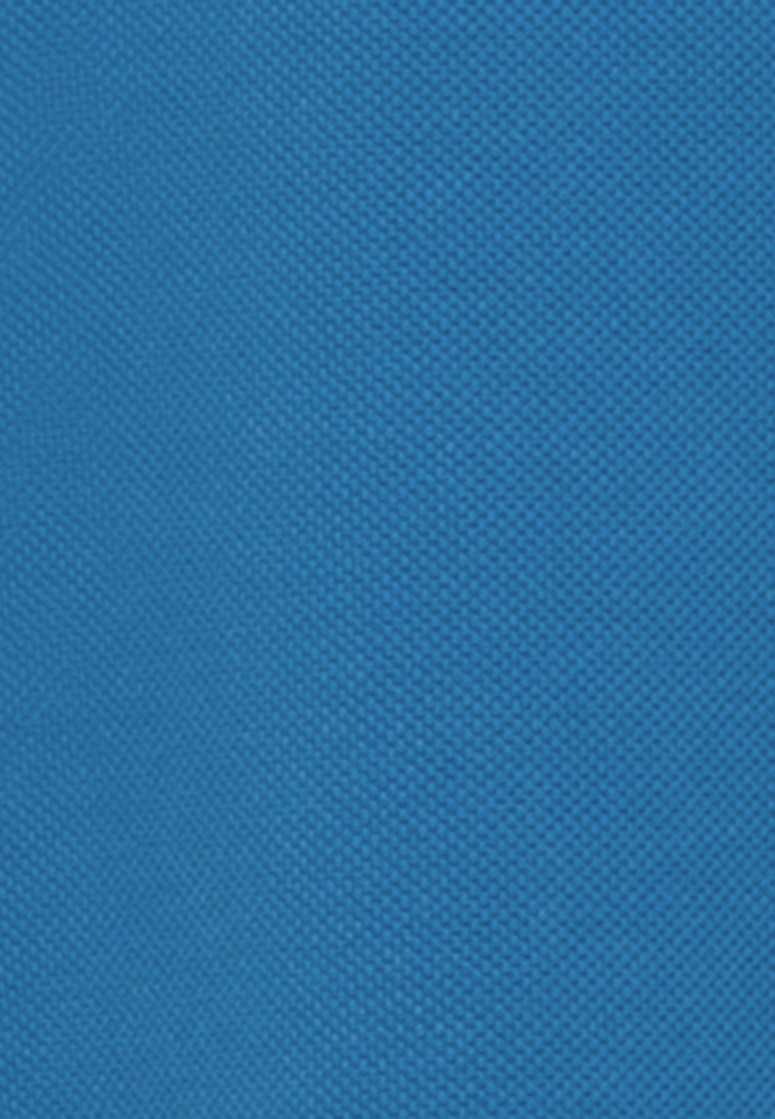Poloshirt seidensticker Kragen Uni Mittelblau Regular Kurzarm
