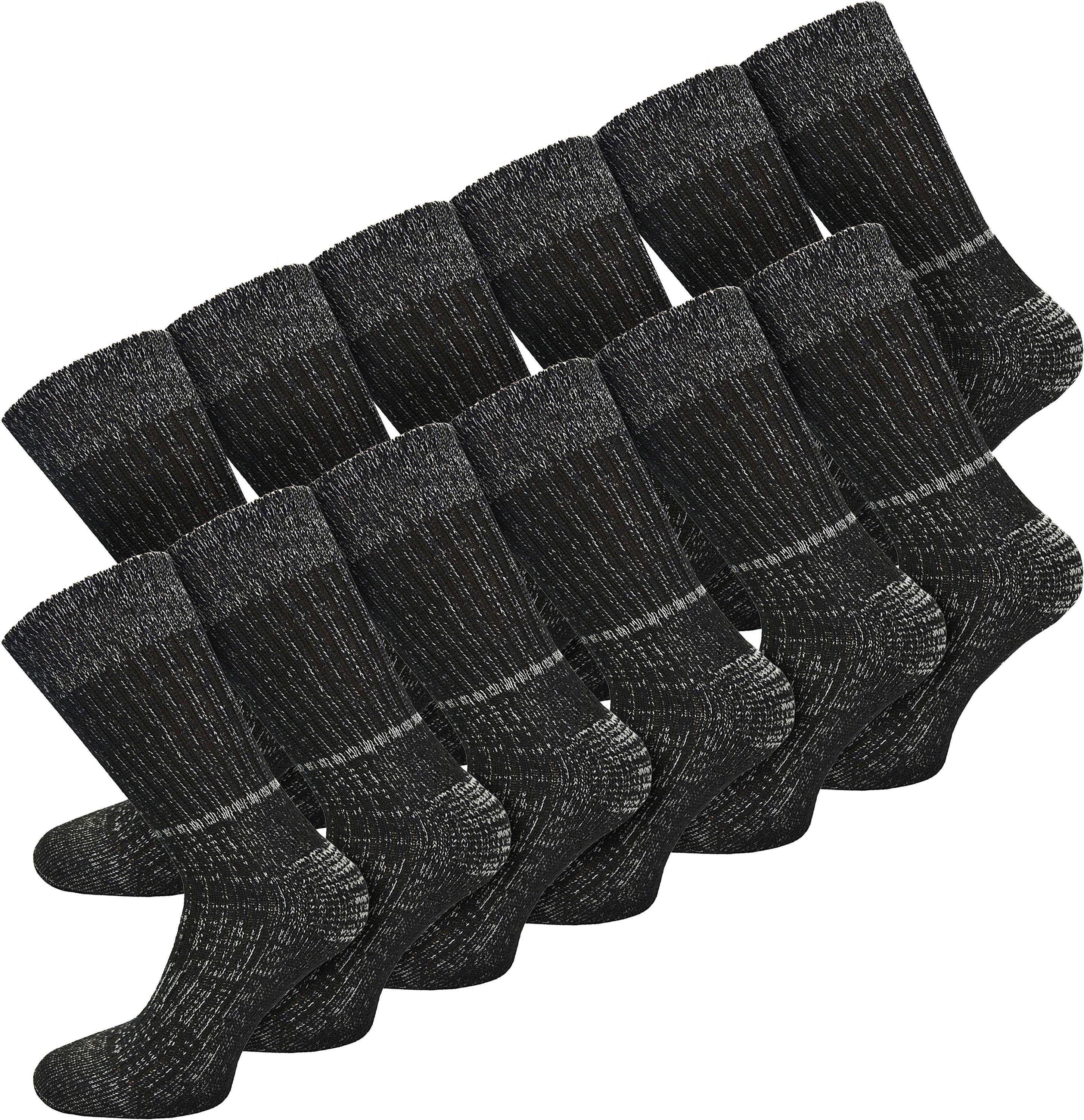 Basicsocken 12 Paar Jeanssocken mit Frotteesohle