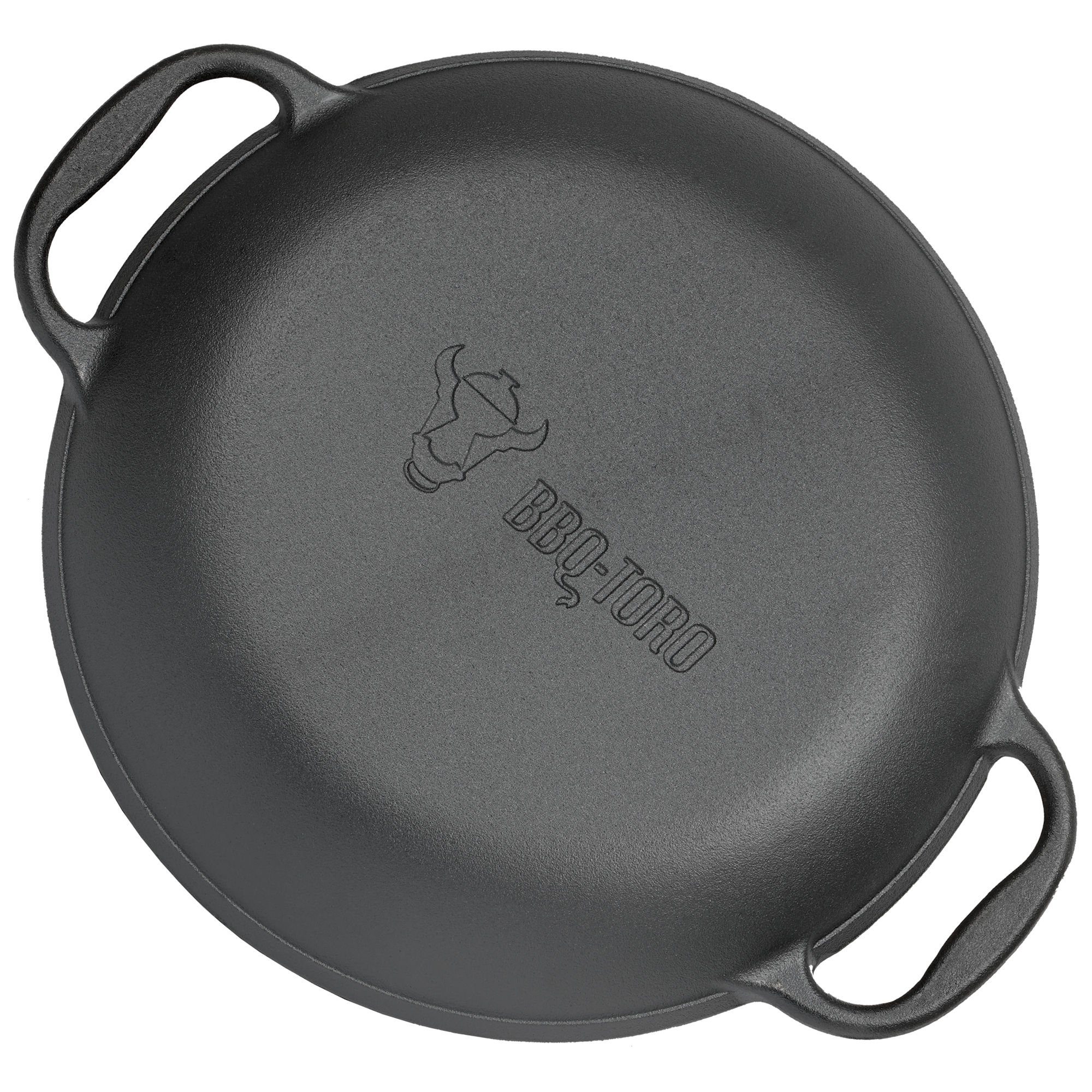 Grillpfanne, 36 Ø Paellapfanne Gusseisen Personen, Gusseisen Paella Pfanne, BBQ-Toro 6 cm,