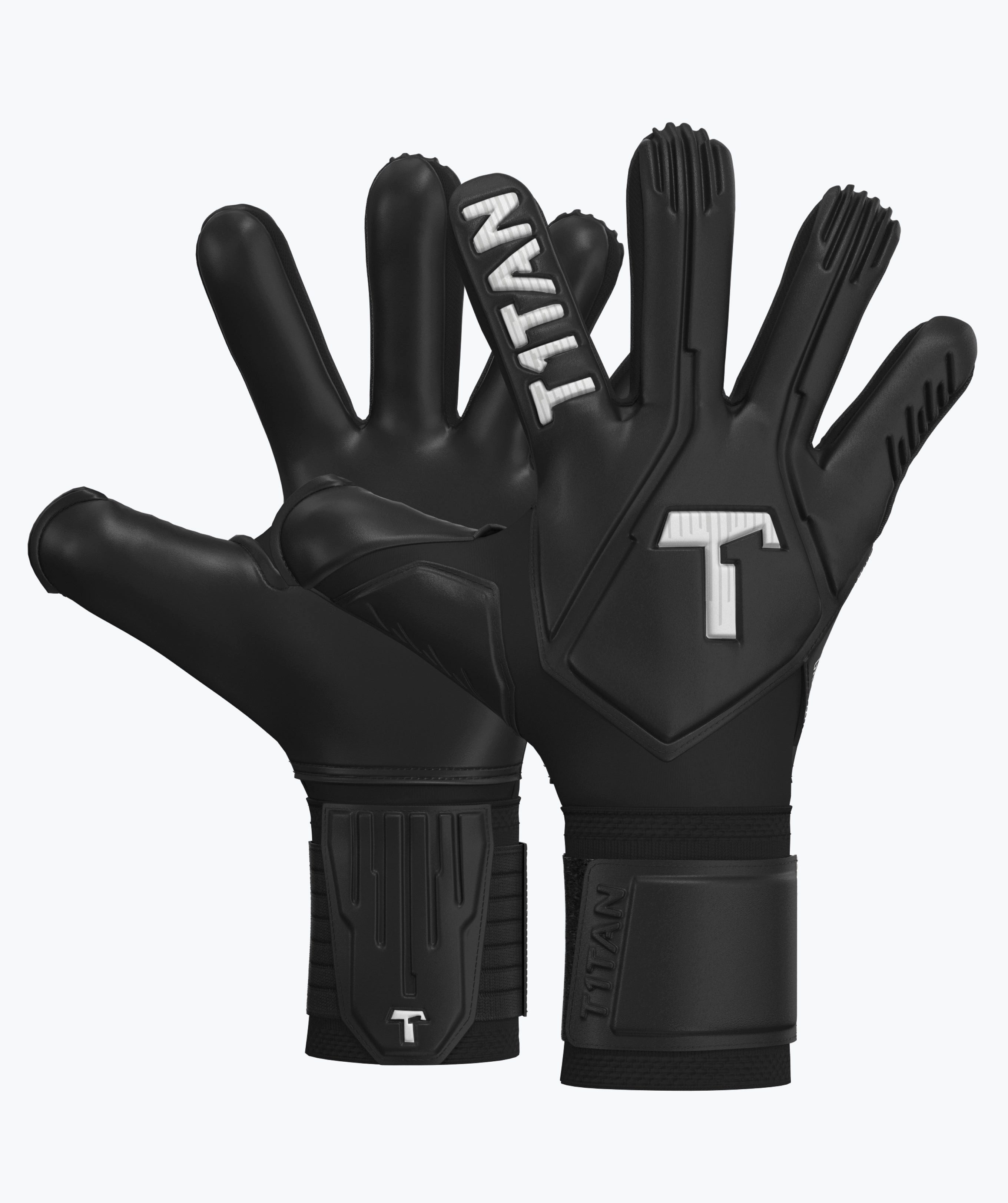 T1TAN Torwarthandschuhe Erwachsene Legend Black-Out