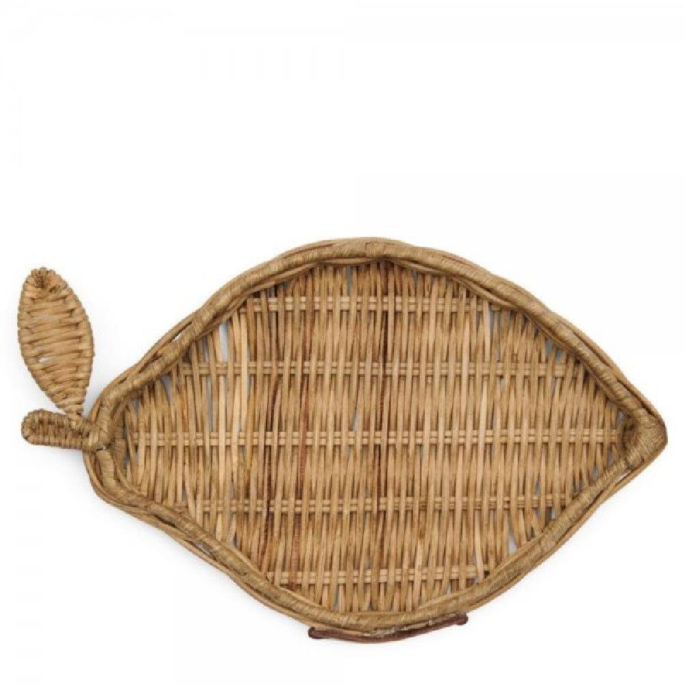 Rivièra Maison Tablett Minitablett Lovely Lemon Rattan | Tabletts