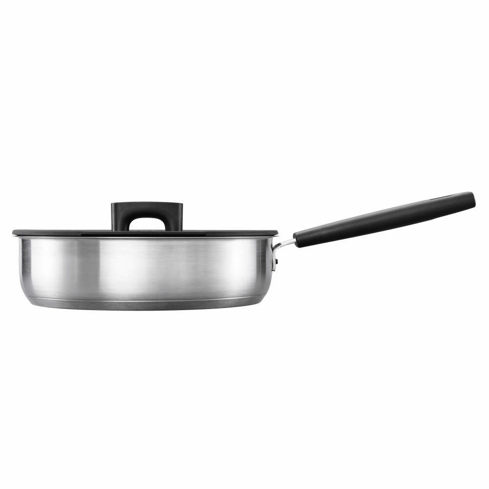 Fiskars Schmorpfanne Hard Face Silber 3.2 L Ø 26 cm, Aluminium