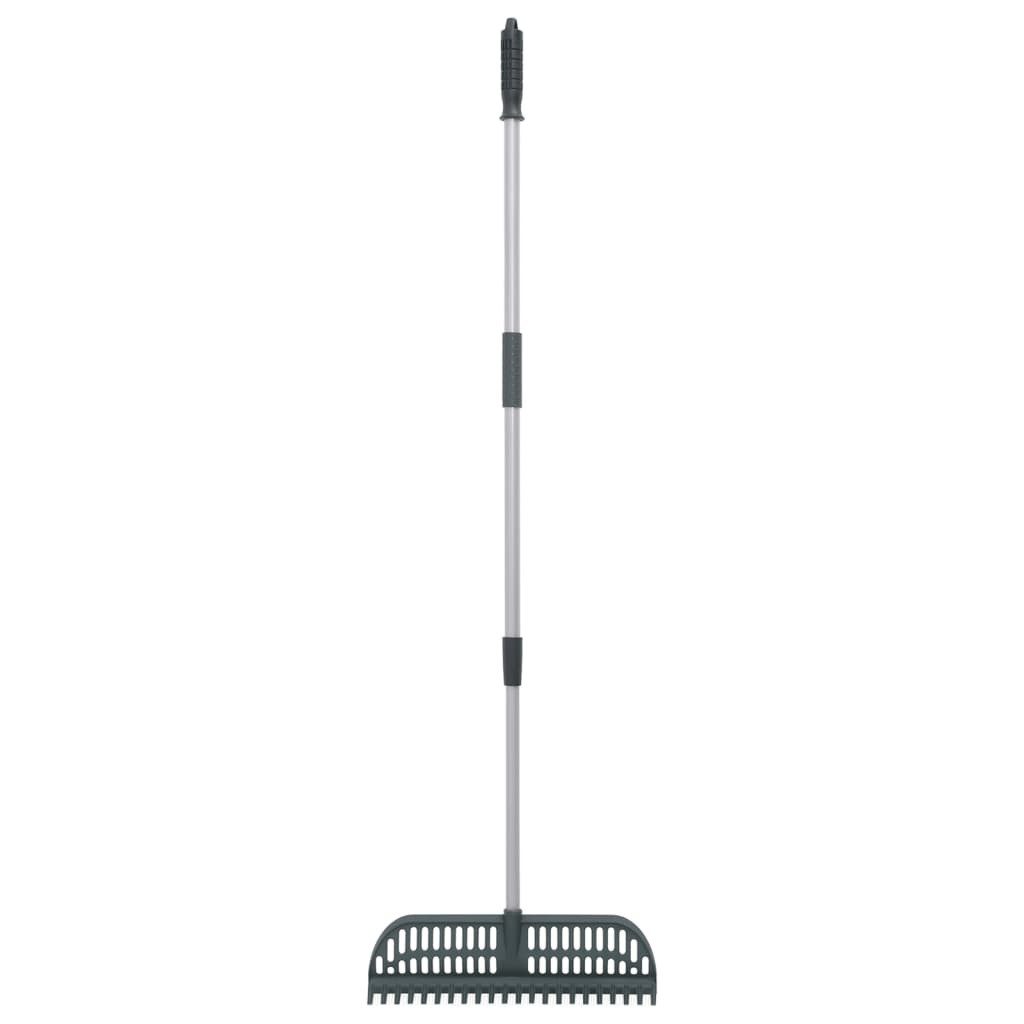 Rechen Laubrechen 2-in-1 Dunkelgrün 157 cm Kunststoff Polypropylen