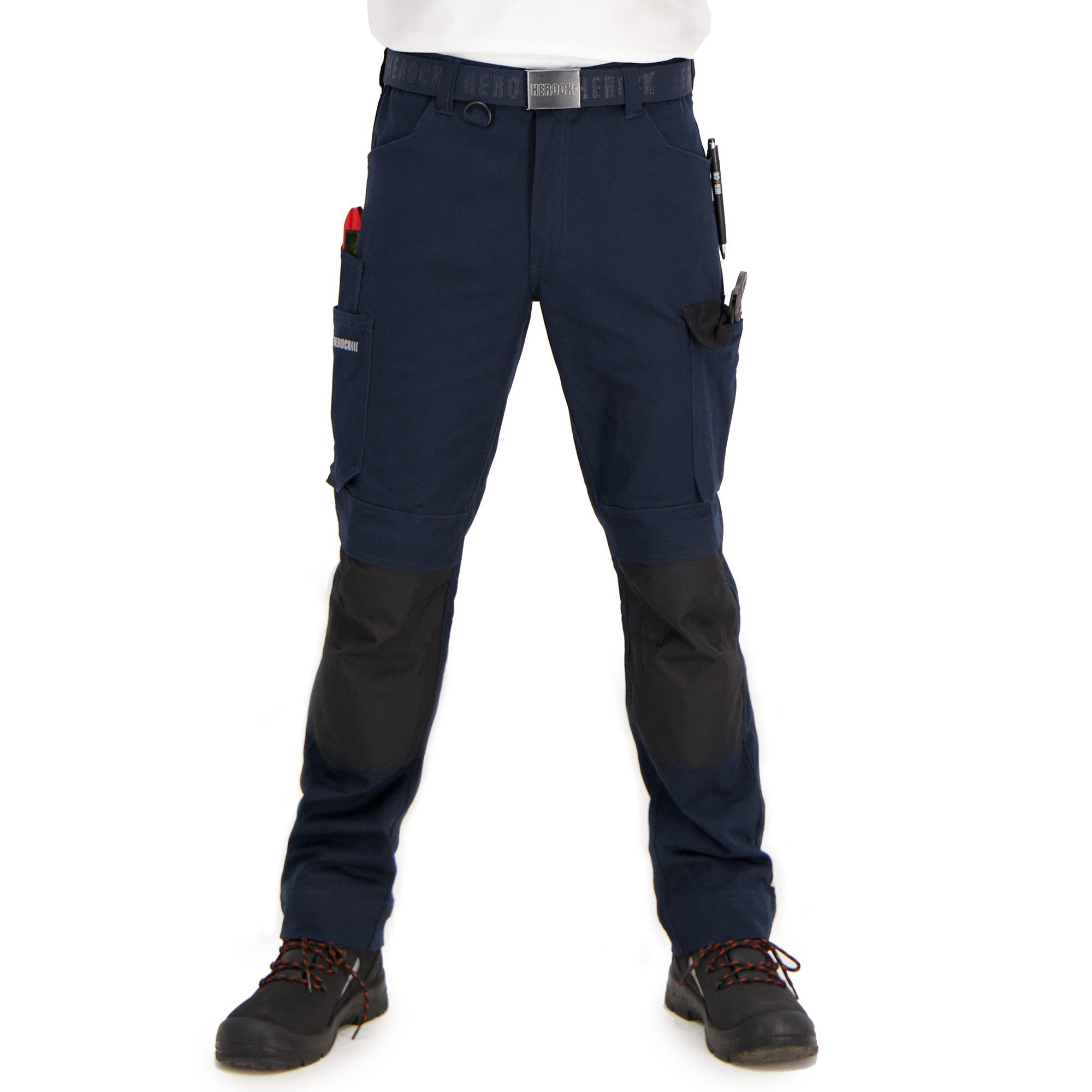 Herock Arbeitshose DERO Multi-Pocket, 2-Wege-Stretch, Kniepolstertaschen