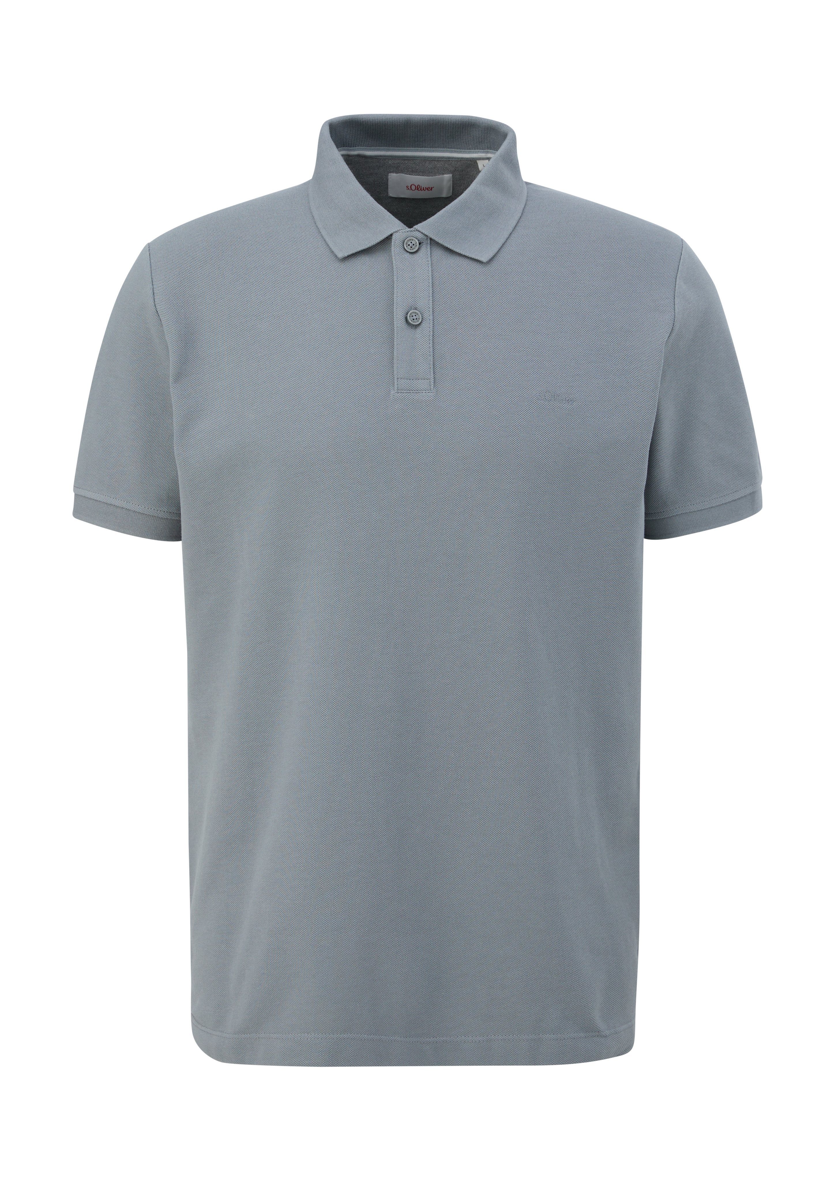 s.Oliver Poloshirt mit Logostickerei