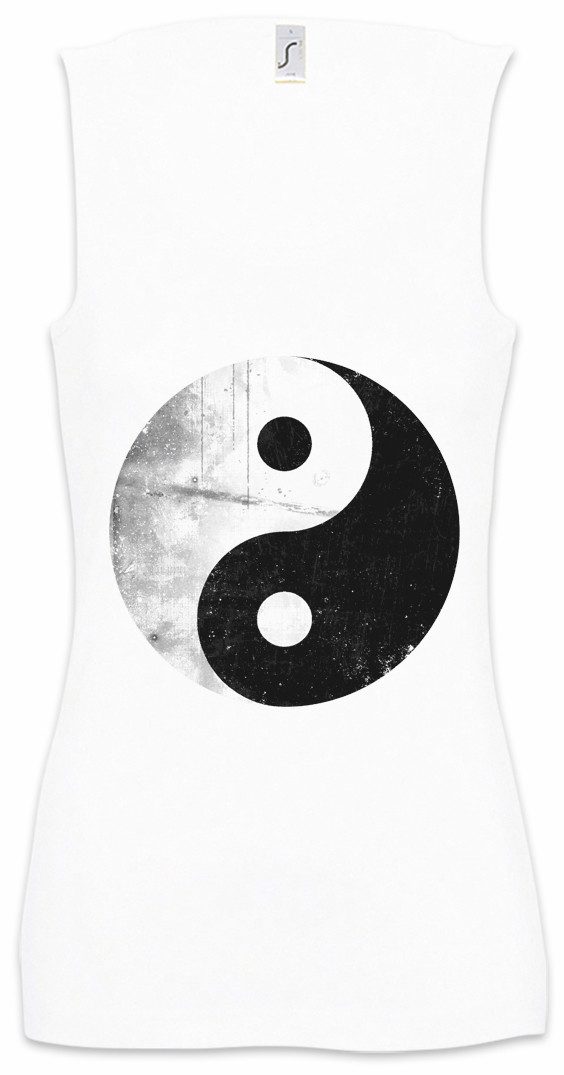 Tanktop Yin Yang Vintage Logo Sign Ärmelloses Damen T-Shirt Yin-Yang Yoga