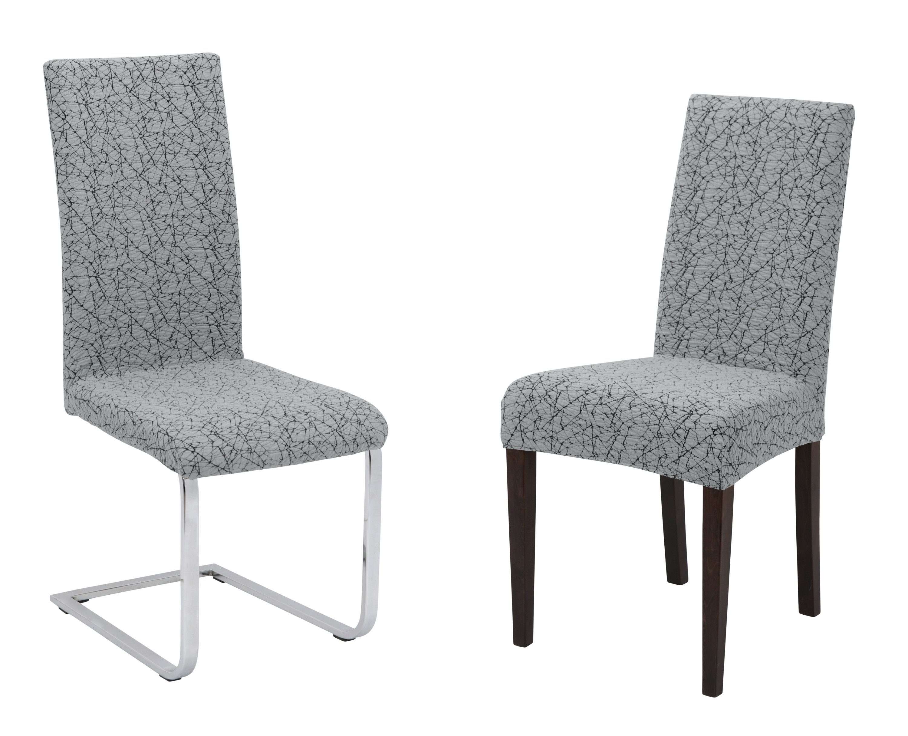 Beautex Stuhlhusse Universal Stretch Чехлы на стулья, elastische Husse Bi-Elastic, Marmor