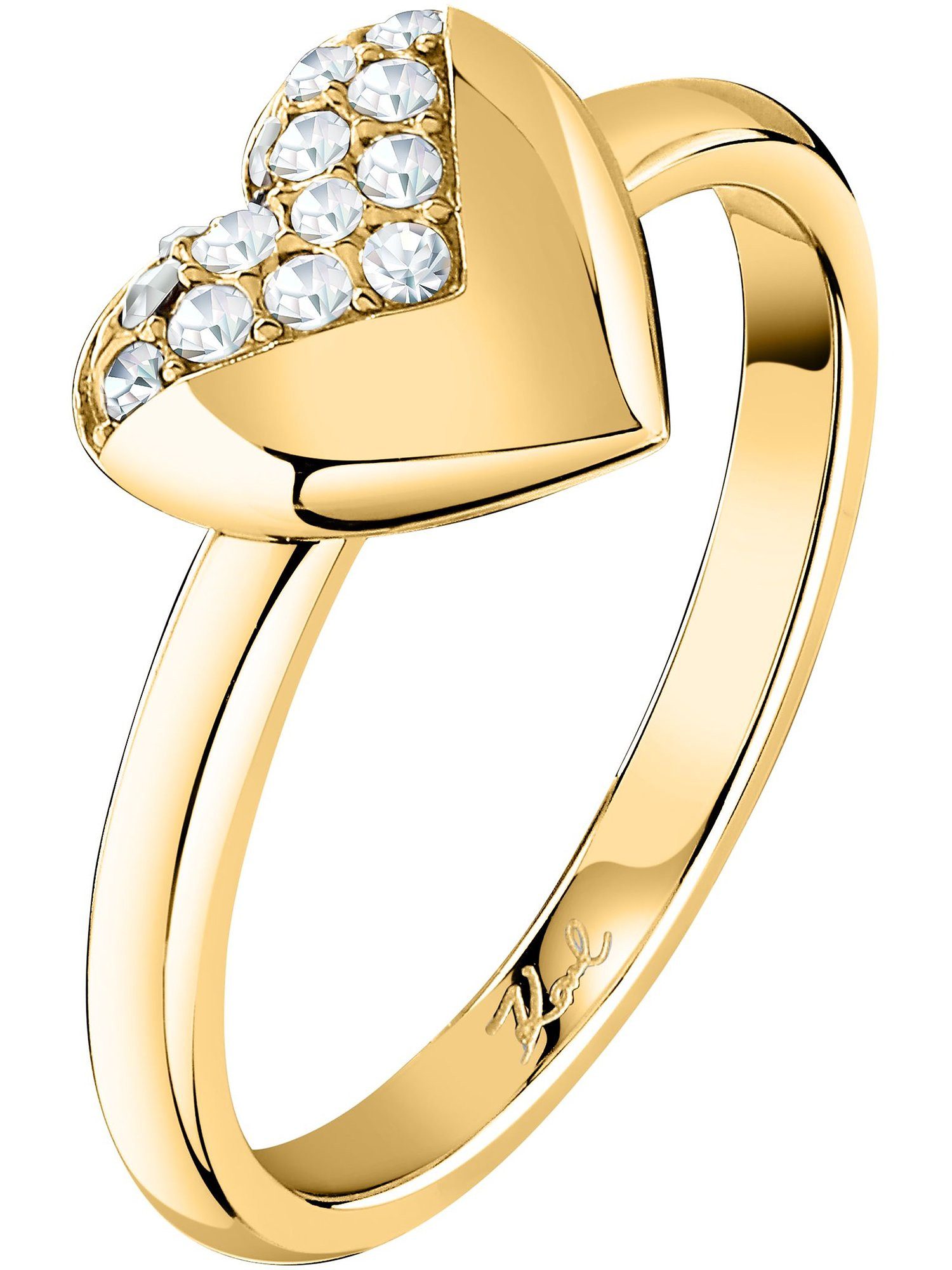 KARL LAGERFELD Fingerring Karl Lagerfeld Damen-Damenring Edelstahl Kristall, Kristall