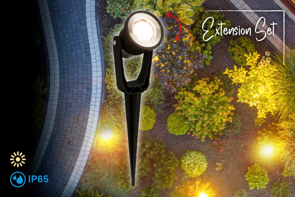 Briloner Leuchten LED Gartenleuchte LILLIS, LED fest integriert, 5,5x6x23,5 cm, Outdoor, Garten, Terrasse