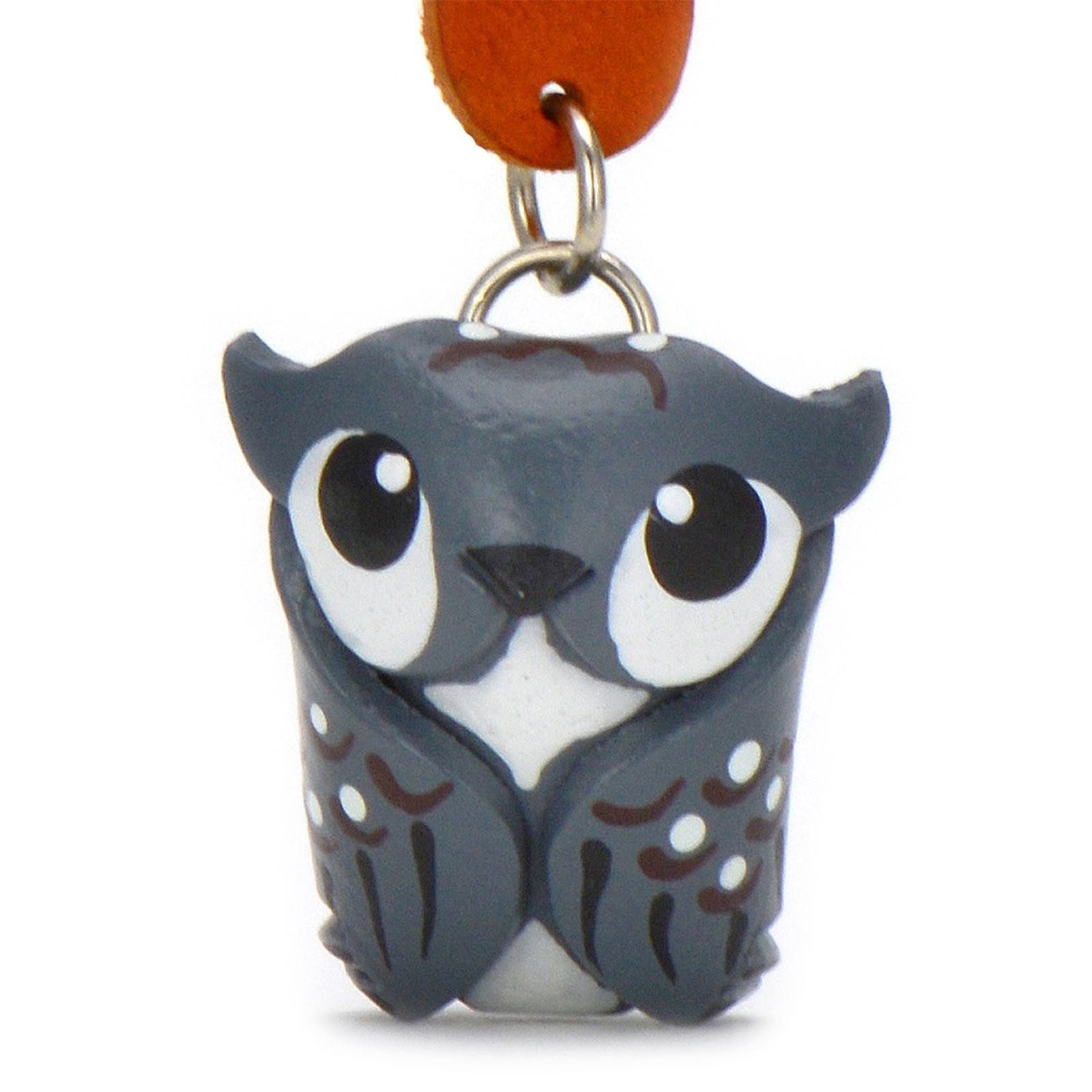 Monkimau Schlüsselanhänger Set Eulen Schlüsselanhänger aus Leder