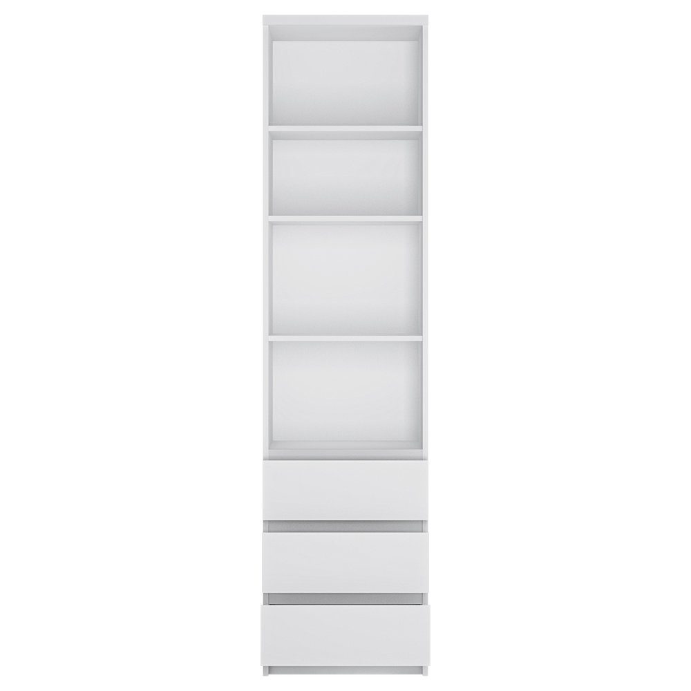 Lomadox Regal FORTALEZA-129, in weiß, 4 offene Fächer, 3 Schubladen, B/H/T günstig online kaufen