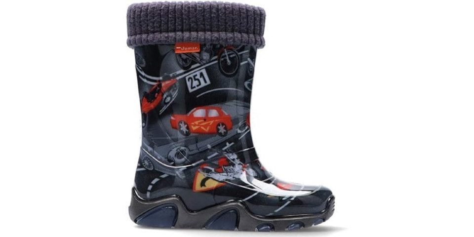 GOLDKIDS Demar LUX Gummistiefel (Regenstiefel, Kinderstiefel gefüttert) mit Innensocken Mädchen Jungen