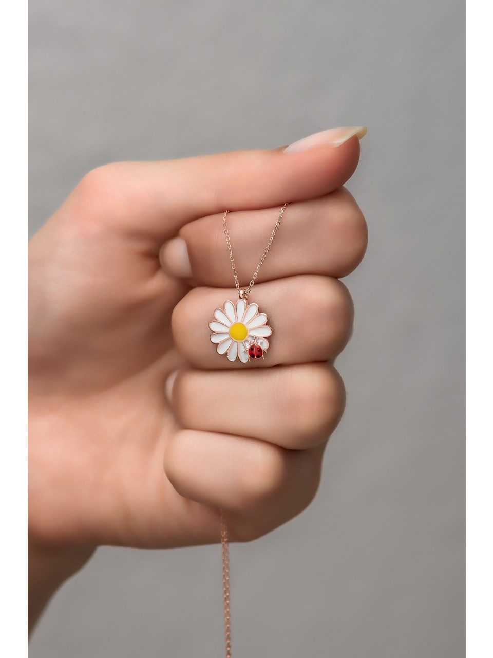 Nisan Kette und Anhänger Set, 925er Silber Halskette – Rosevergoldete Gänse günstig online kaufen