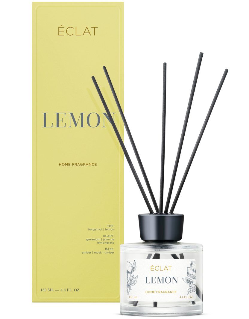 ÉCLAT Raumduft ECLAT Lemon - Raumduft Diffusor Lufterfrischer mit Stäbchen