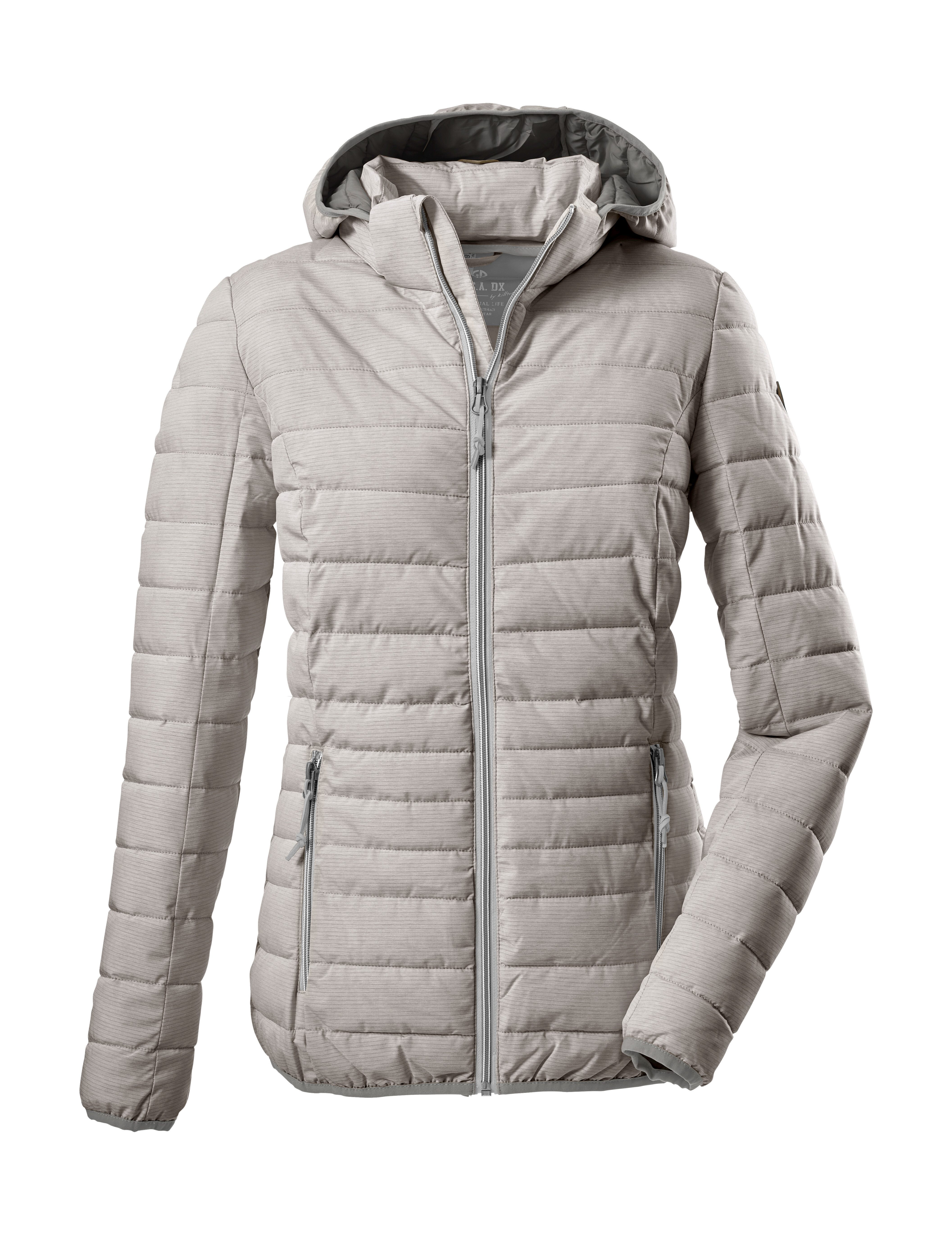 G.I.G.A. DX by killtec Steppjacke Uyaka Stripe Leichte, warme Steppjacke mit abnehmbarer Kapuze und Zipper-Taschen