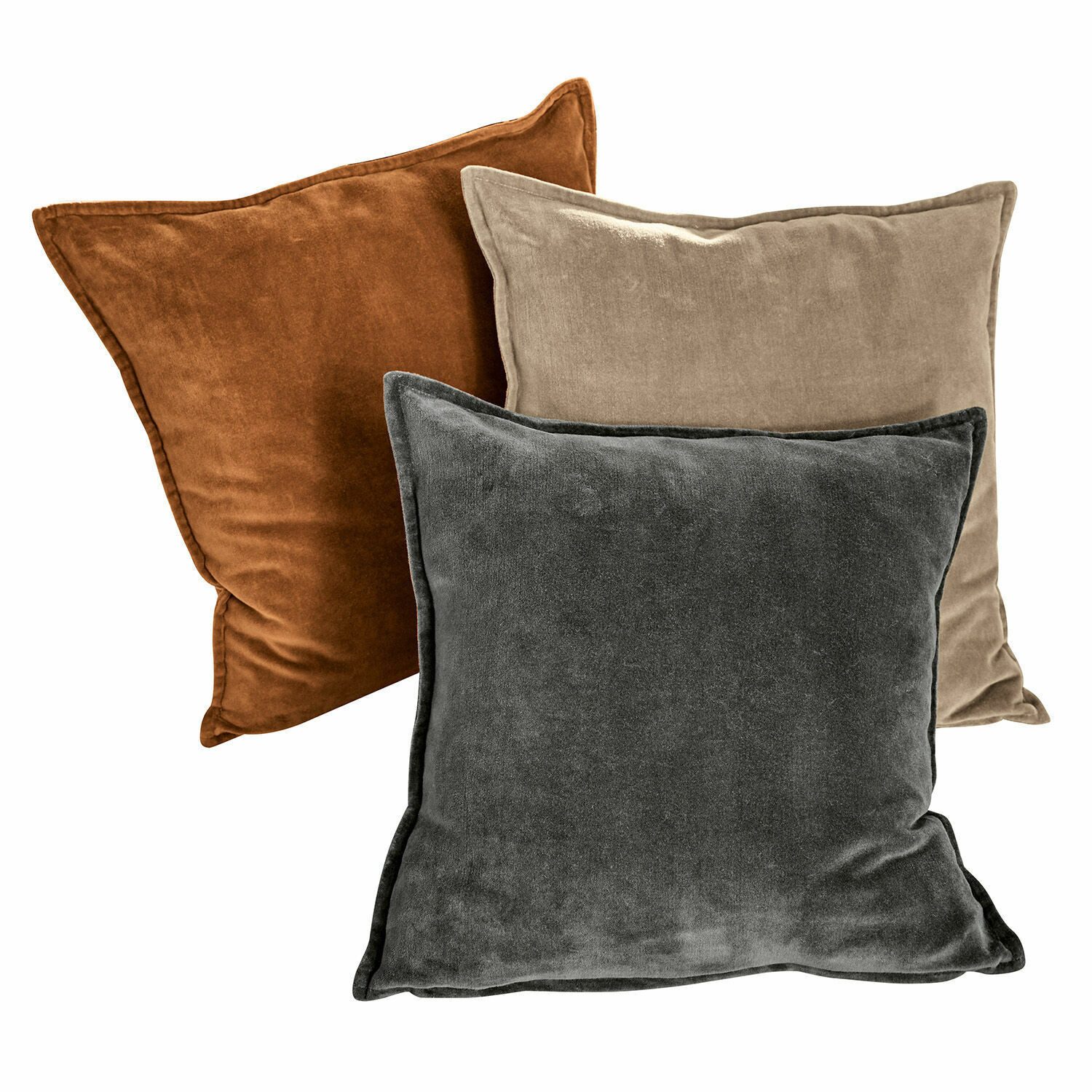Mirabeau Kissenhülle Kissenhülle 3er Set Lumeau orange/grau/beige