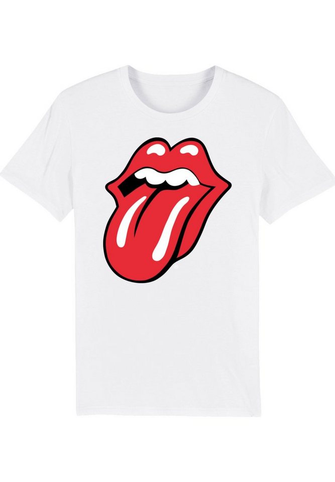 F4NT4STIC T-Shirt F4NT4STIC The Keine Angabe T-Shirt Rote Unisex Iconic Rolling Zunge Stones