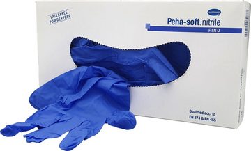 PAUL HARTMANN AG Nitril-Handschuhe Nitrilhandschuhe Peha-soft nitrile fino puderfrei (1 x Packung, 150 Handschuhe) Nitrilhandschuhe, Ungepudert, Latexfrei, EN374, EN455