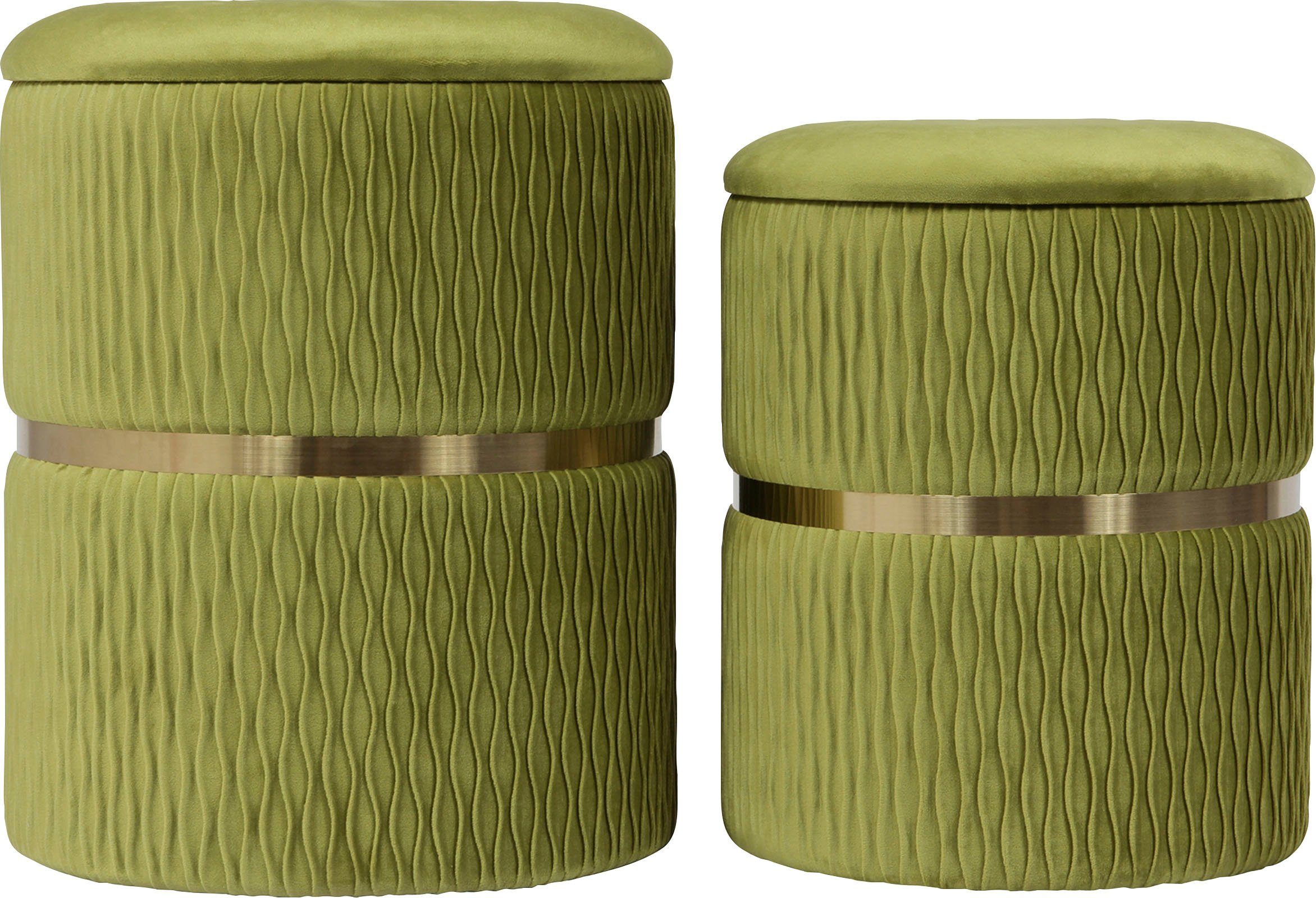 Kayoom Sitzhocker Hocker Milas 2er-Set, Praktischer günstig online kaufen