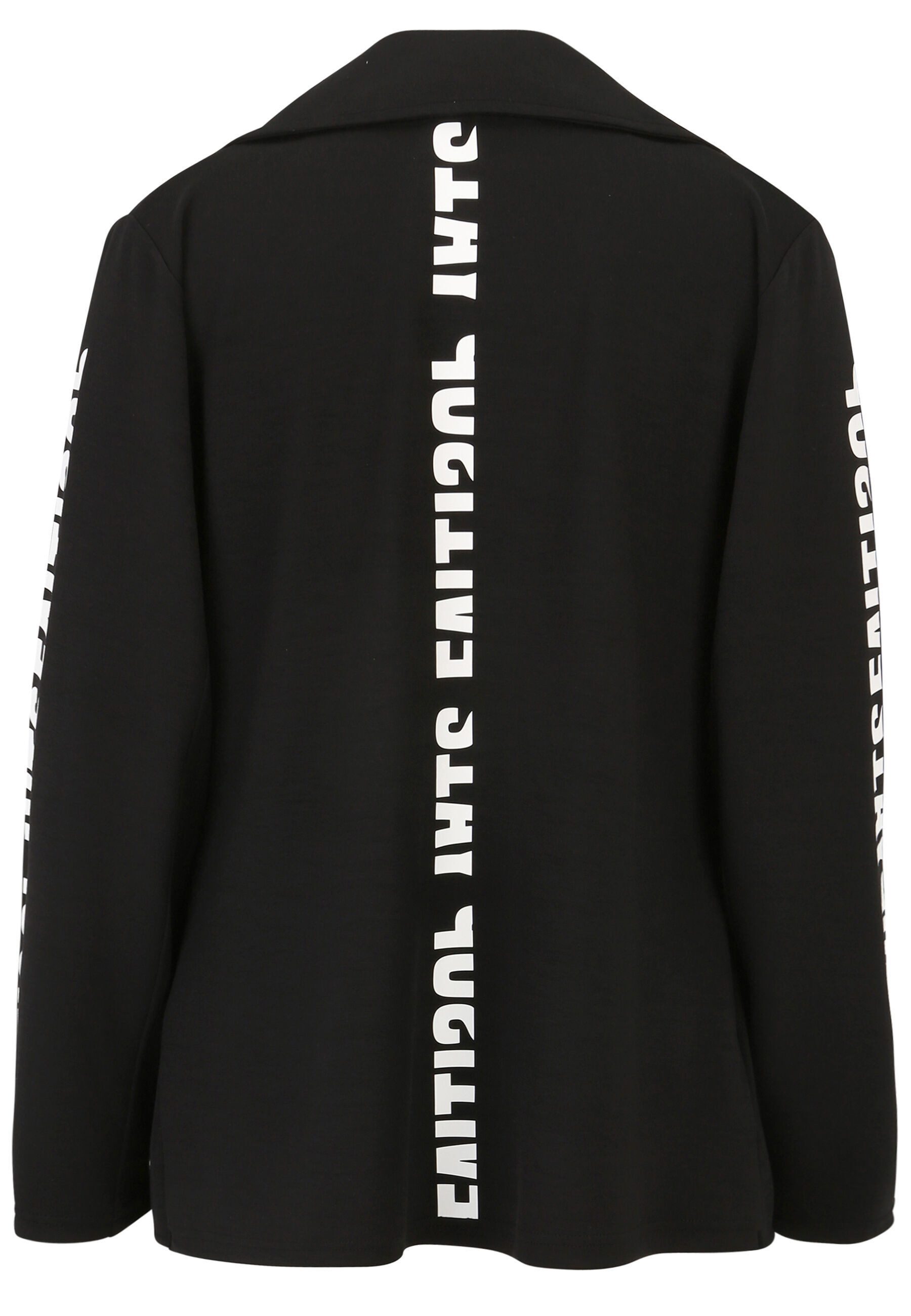 Doris Streich Jerseyblazer (1-tlg) mit Wording-Motiv – Bild 2 von 3