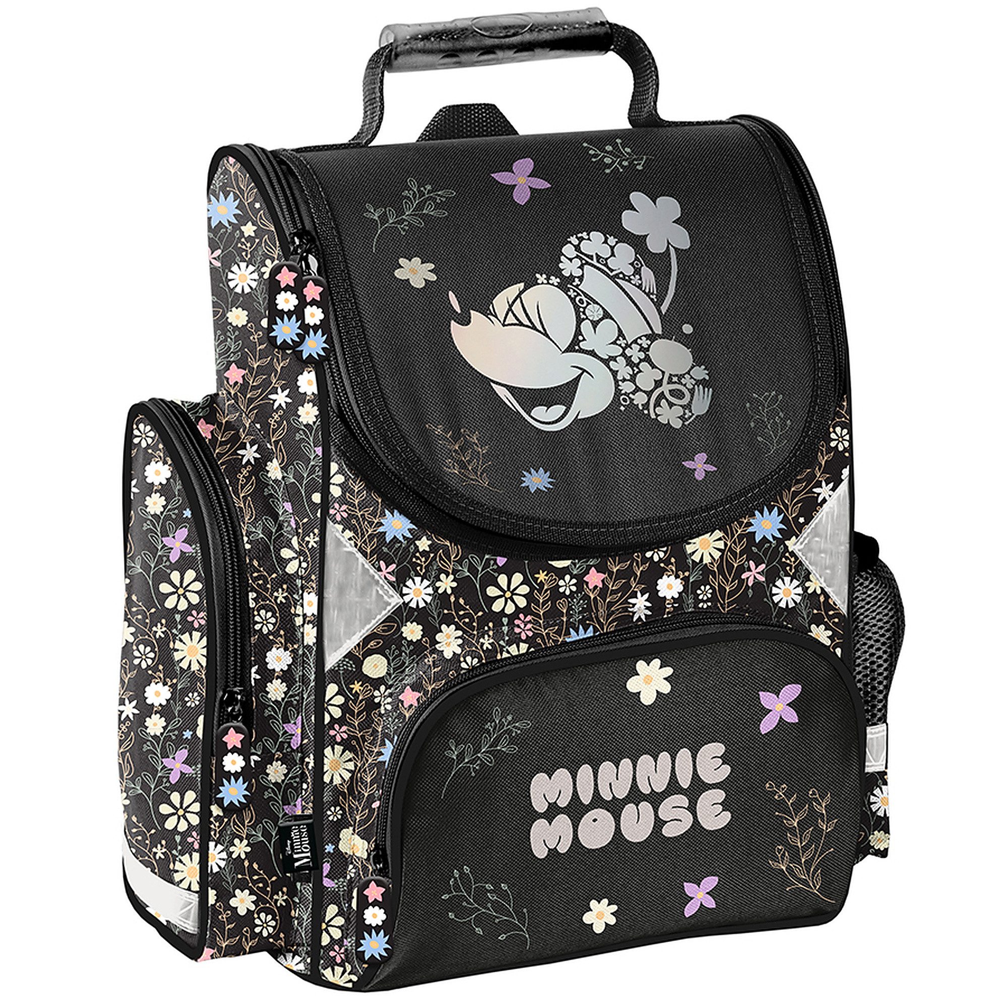 PASO Schulrucksack Mega-Set Disney Minnie Mouse Schulset 6-tlg (Rucksack + Turnbeutel + Federmäppchen + Lunchbox + Trinkflasche + Sporttasche, 6-tlg)