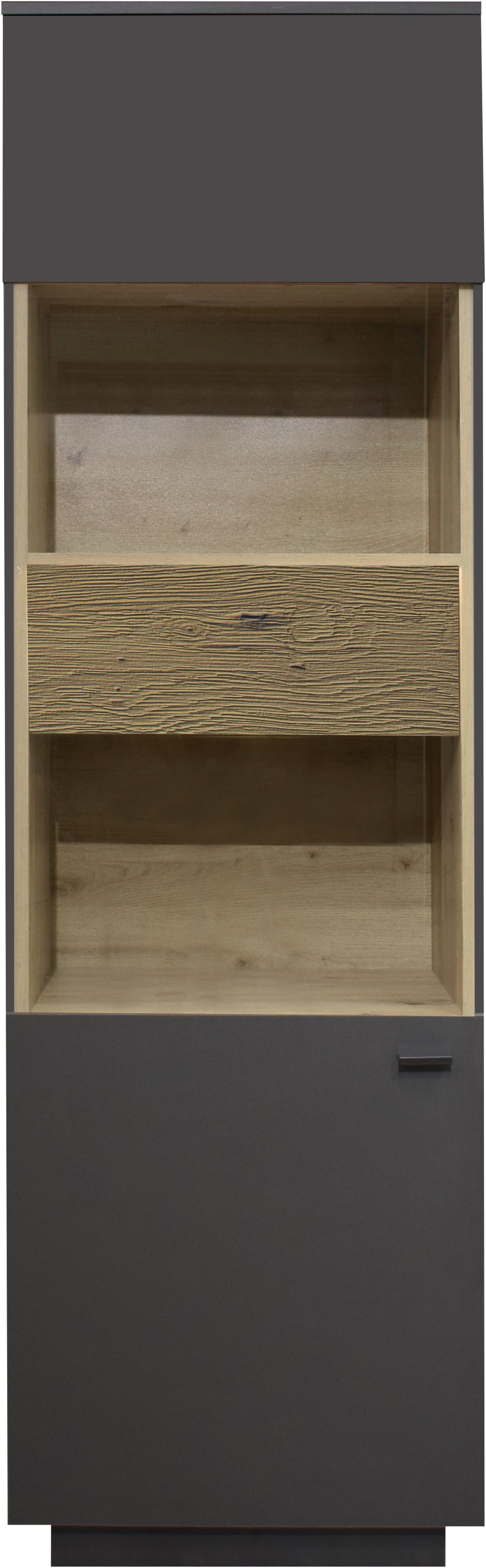 Mäusbacher Standvitrine Standvitrine, BHT 60/196/45 cm, inkl. Griffbeleuchtung, Türdämpfung